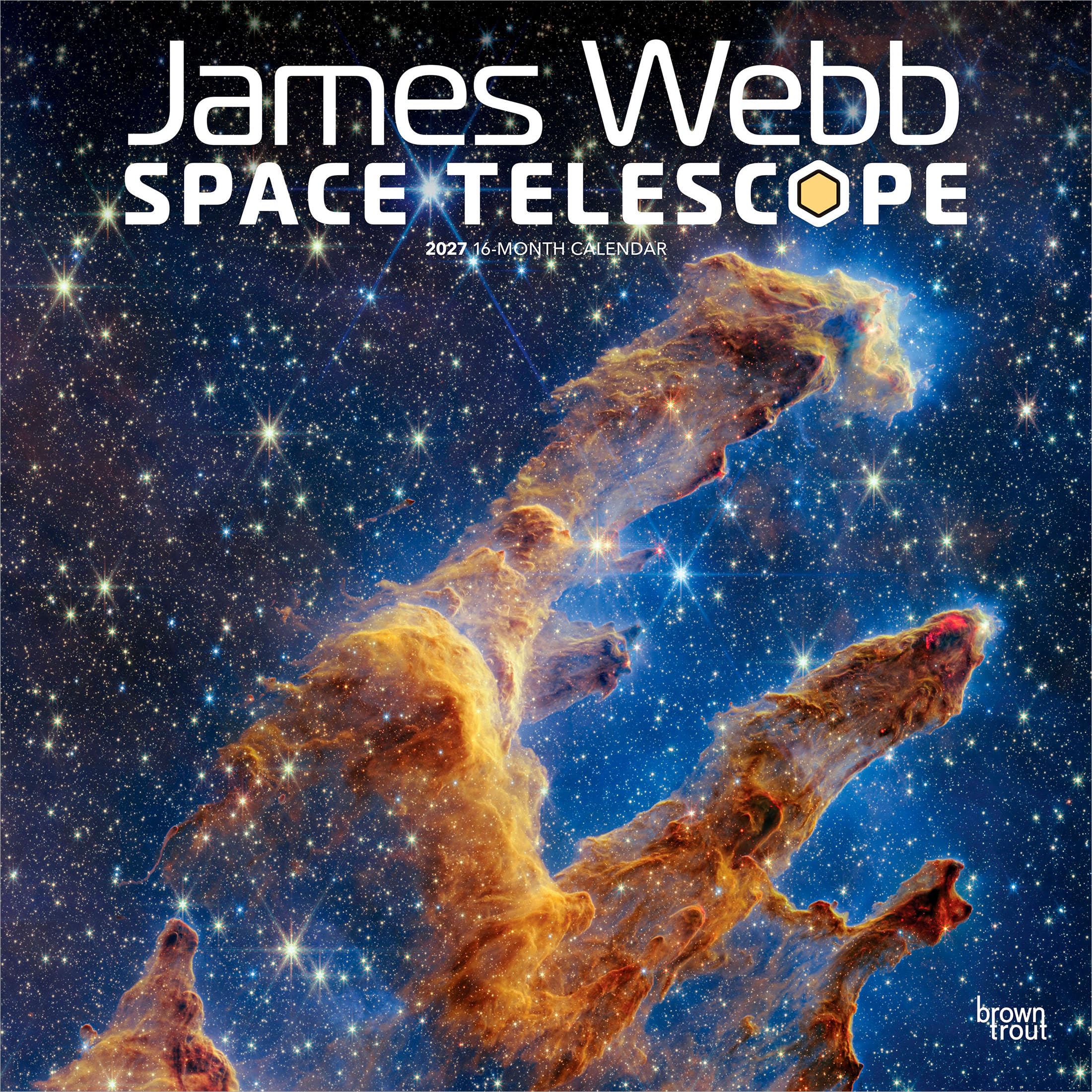 James Webb Space Telescope 2027 Square Flap: Original BrownTrout-Kalender [Mehrsprachig] [Kalender] (James Webb Space Telescope | 2027 12 x 24 Inch ... | BrownTrout | Science Astronomy Technology)