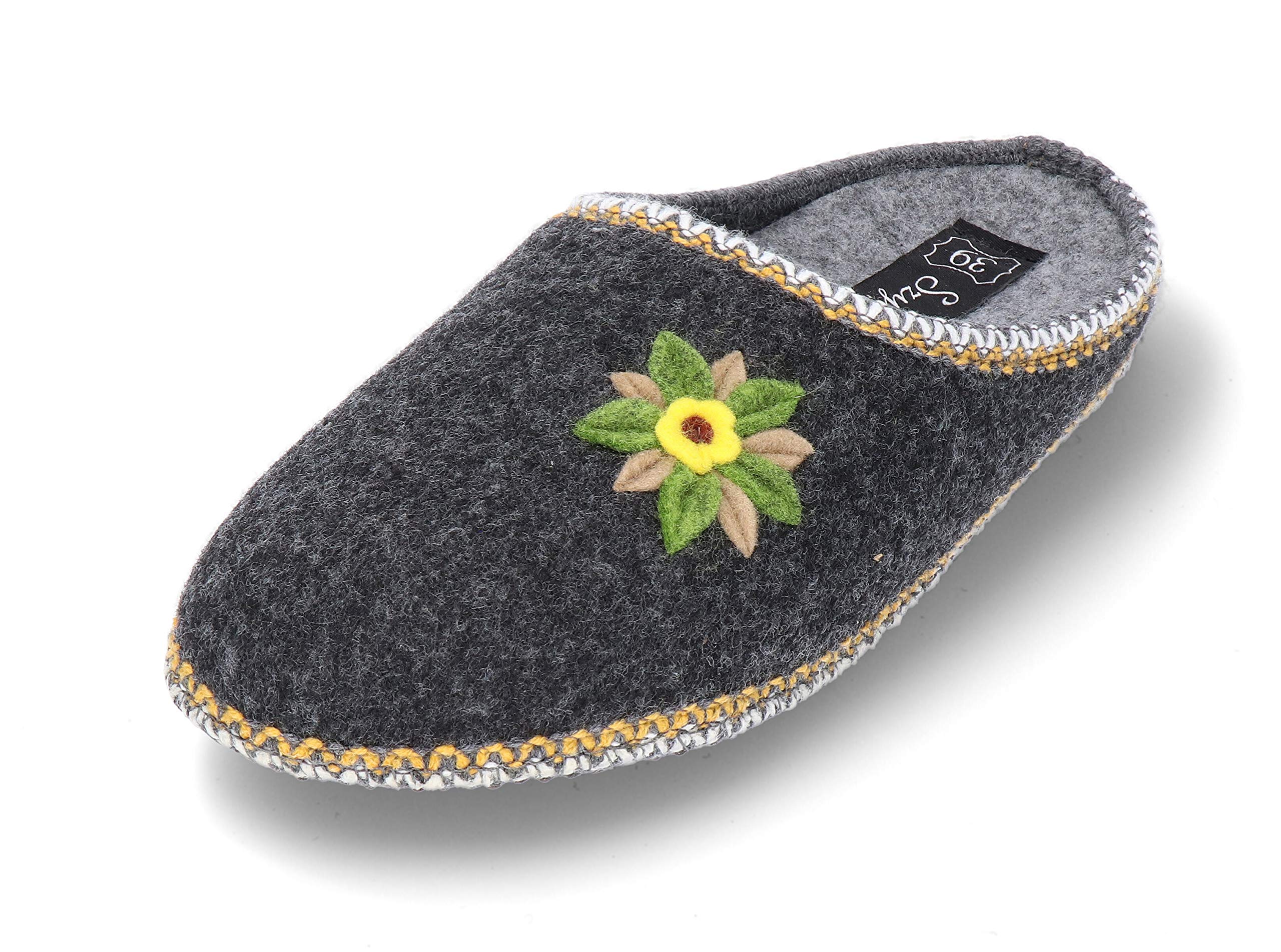 SZYMEL| Men Felt Slippers | Quality Comfort and Design | Handmade in EU | Sizes: 8-12