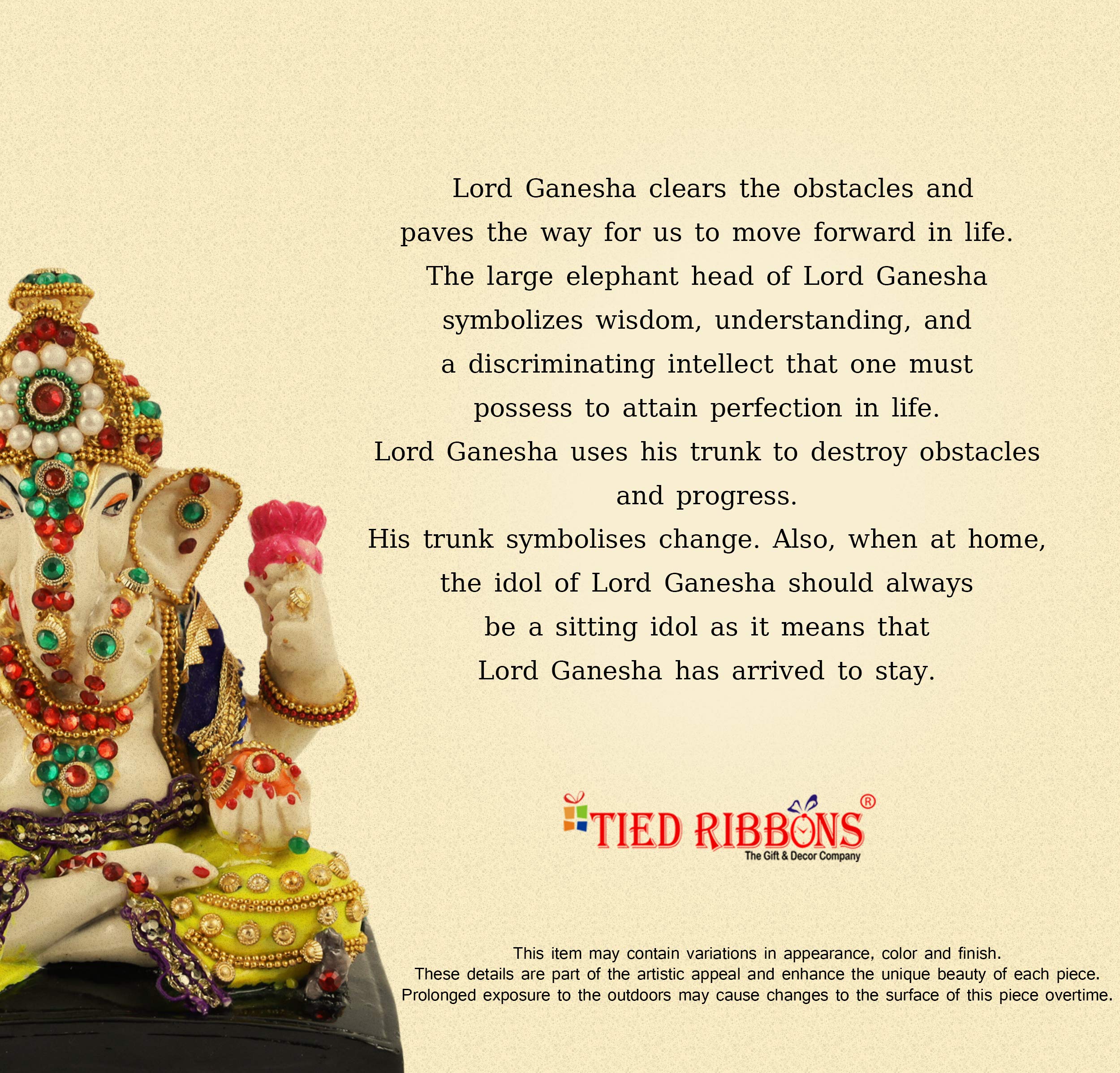 Lord Ganesha Statue - Good Luck Figurine -4