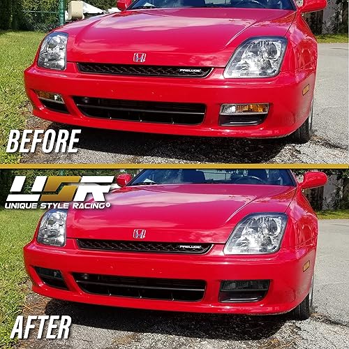Miniatura 3 de USR DEPO 97-01 Prelude JDM - Juego de faros delanteros con lente transparente (izquierdo + derecho) compatible con Honda Prelude 1997-2001 (2D Coupe)