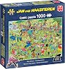 Jan Van Haasteren Dog Parkour - 1000 Piece Adults Puzzle - Large Jigsaw Puzzle for Adults - 100% Recycled Cardboard 1000Pc Comic Jigsaw, Fun Pet Theme - Dimensions 68 x 49cm