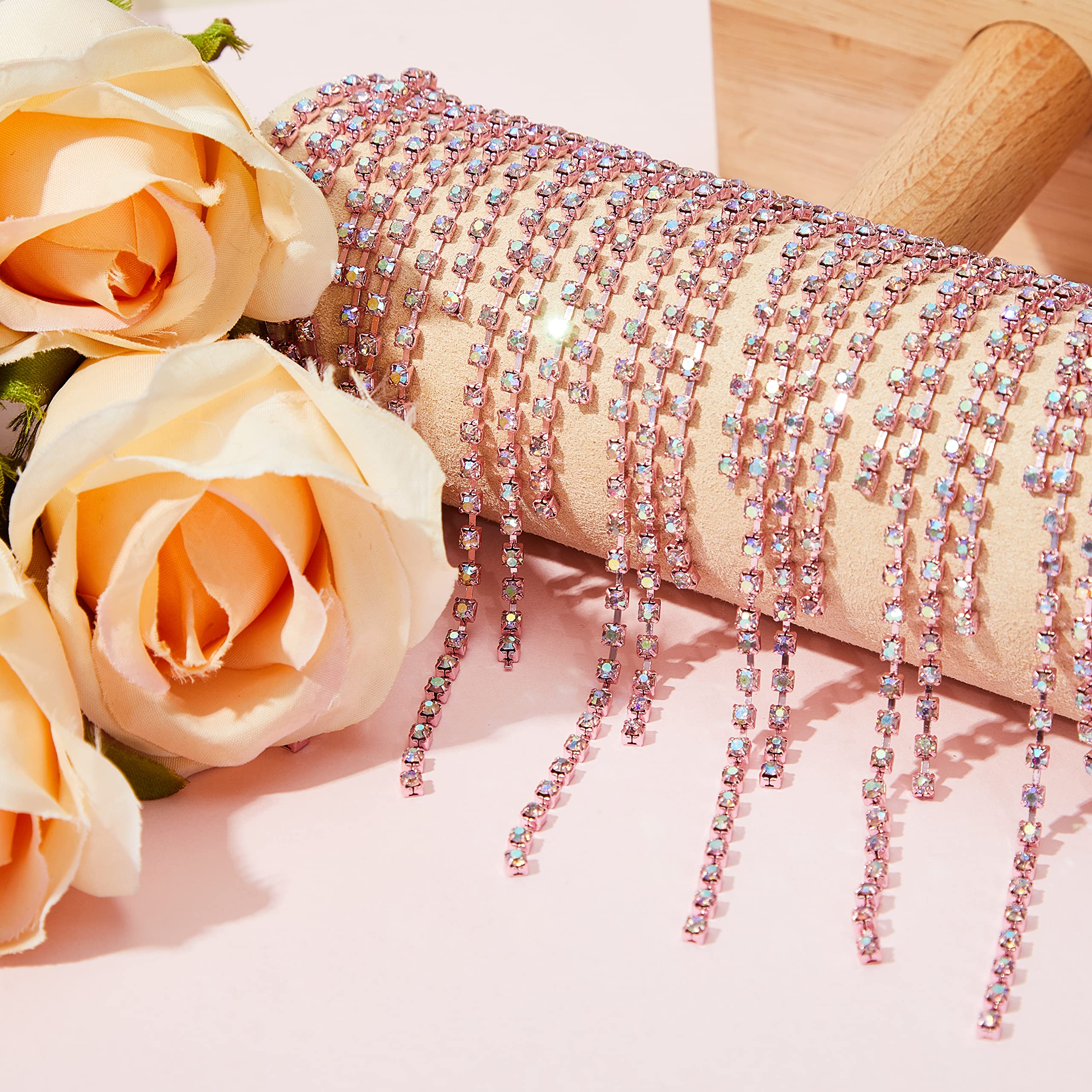 Amazon.com: Rhinestone Fringe Belt with Beaded Trim & Tassel  display picture 1