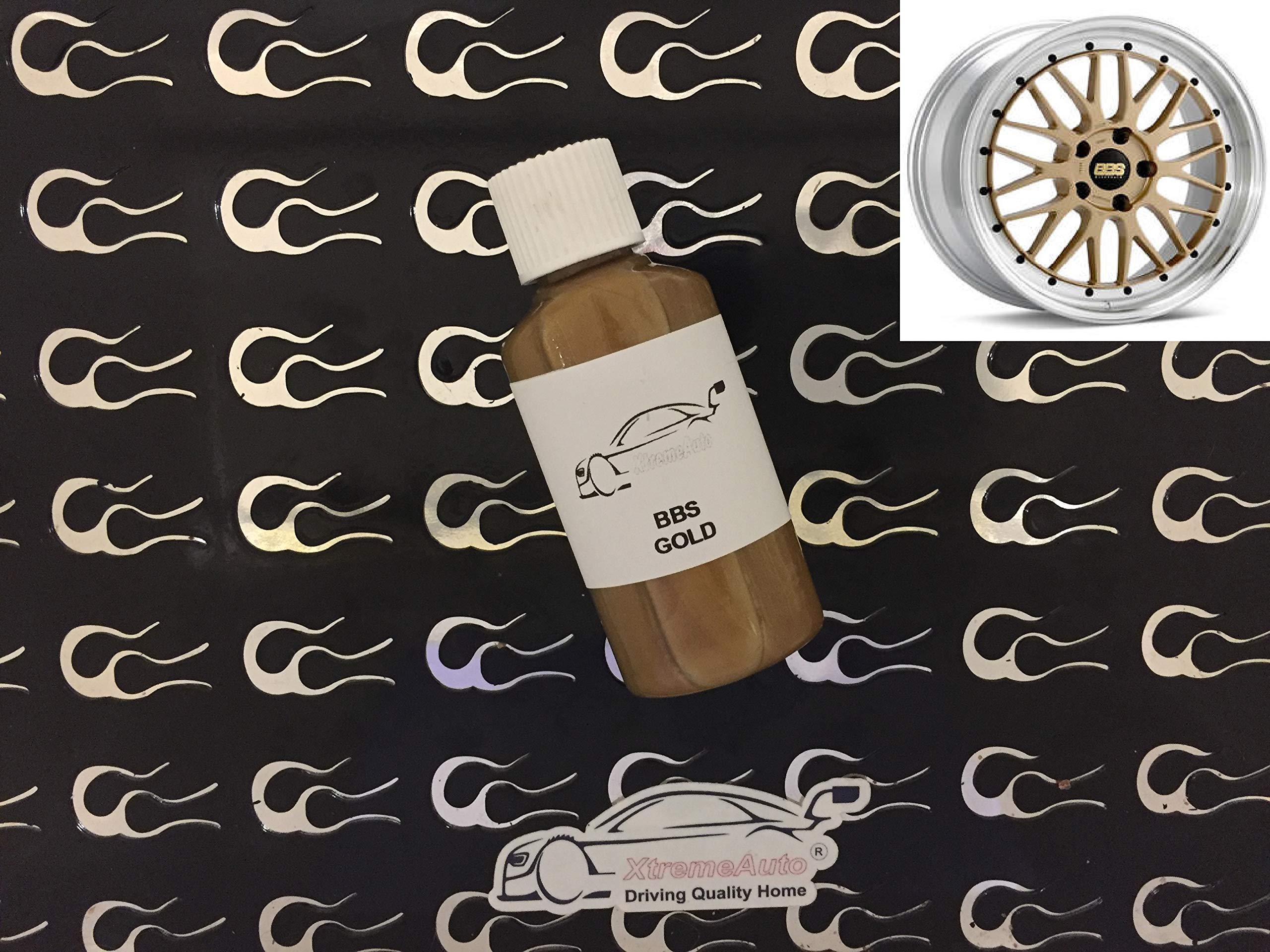 Xtremeauto Touch Up Bbs Gold Alloy Wheel Paint Repair Kit 30Ml Scratch Chip Curb Brush (Touch Up)