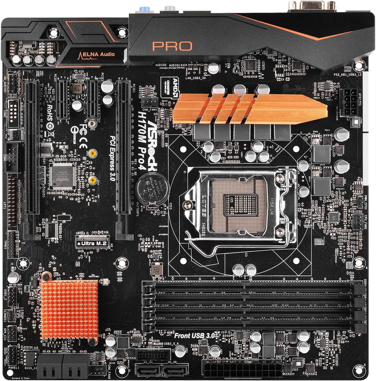 Asrock H170 M Pro4 Motherboard mATX Intel H170, DDR4)