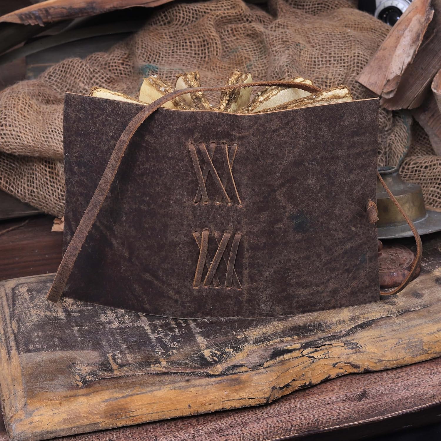 Handmade Vintage Leather Journal for Men & Women – 13 x 10 Inch Refillable Travel Diary, Antique Deckle Edge Paper, Rustic Writing Notebook for Sketching, Poetry, or Gift (Vintage Brown, 6 x 4 Inch) - Image 5