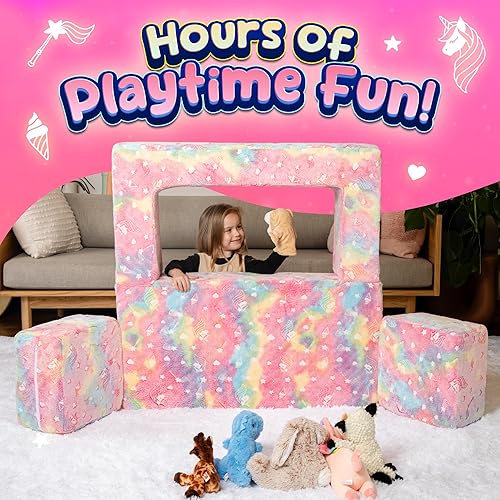 Miniatura 4 de nimboo Sofá para niños, sofá de juegos para niños, sofás para niños, sofá plegable para niños, sofá infantil, sofá para niños, sofá para niños, sofá