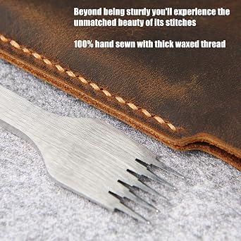 Genuine Leather Sleeve for Remarkable Paper Pro Move 7.3, Hand-Sewn Saddle-Stitch Slim Case for Work/Travel