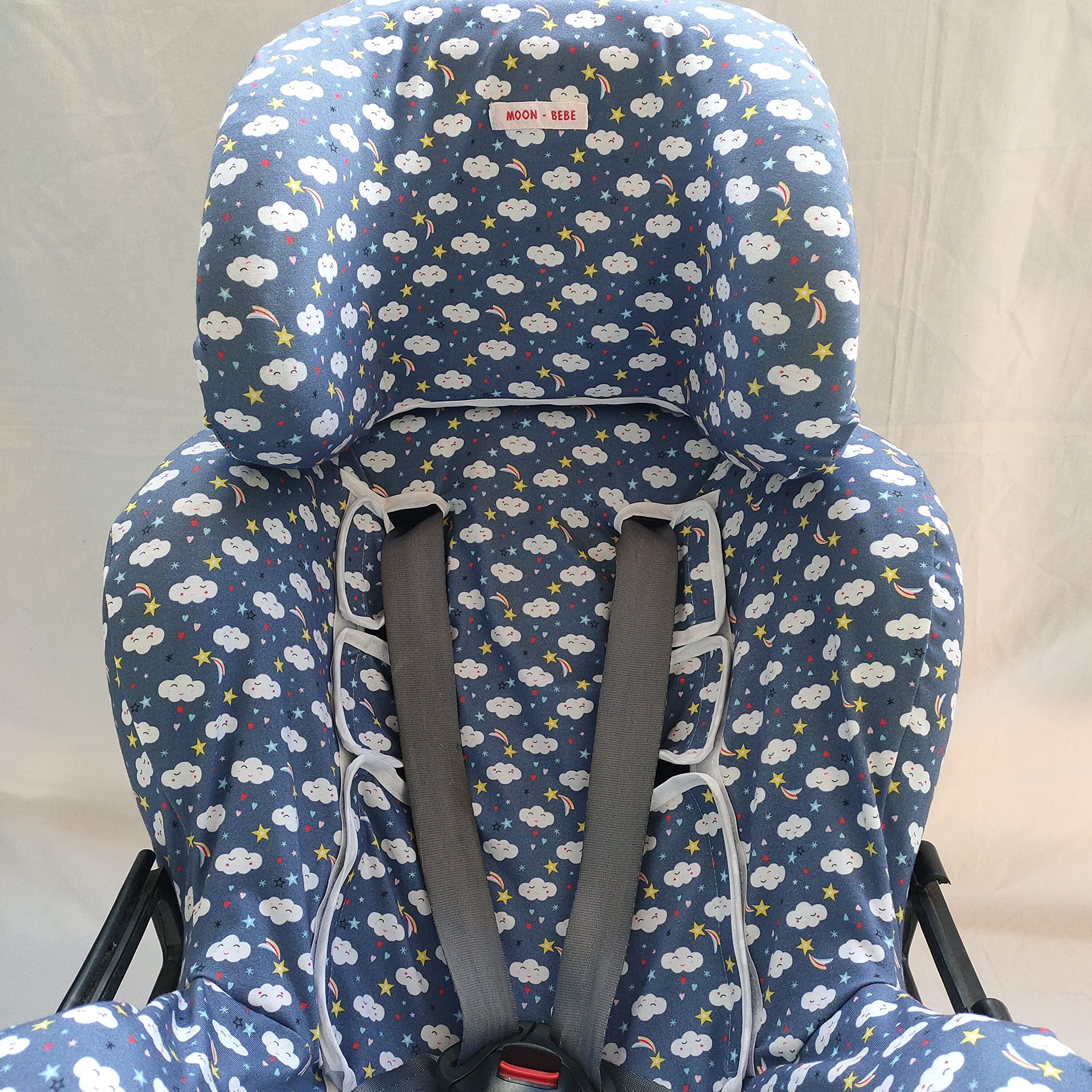 MOON-BEBE Funda para Silla de coche Klippan Kiss 2 Y KLIPPAN PLUS (Azul)