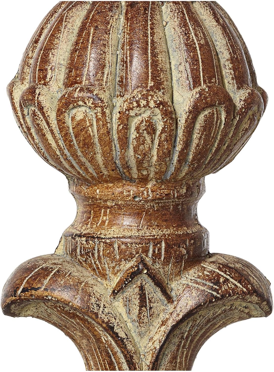 Universal Lighting and Decor Exotic Carved Pillar Candle Holders - Set of 3 - Kensington Hill : Home & Kitchen