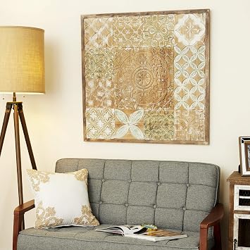 Deco 79 Wall DECOR, Extra Large, Brown