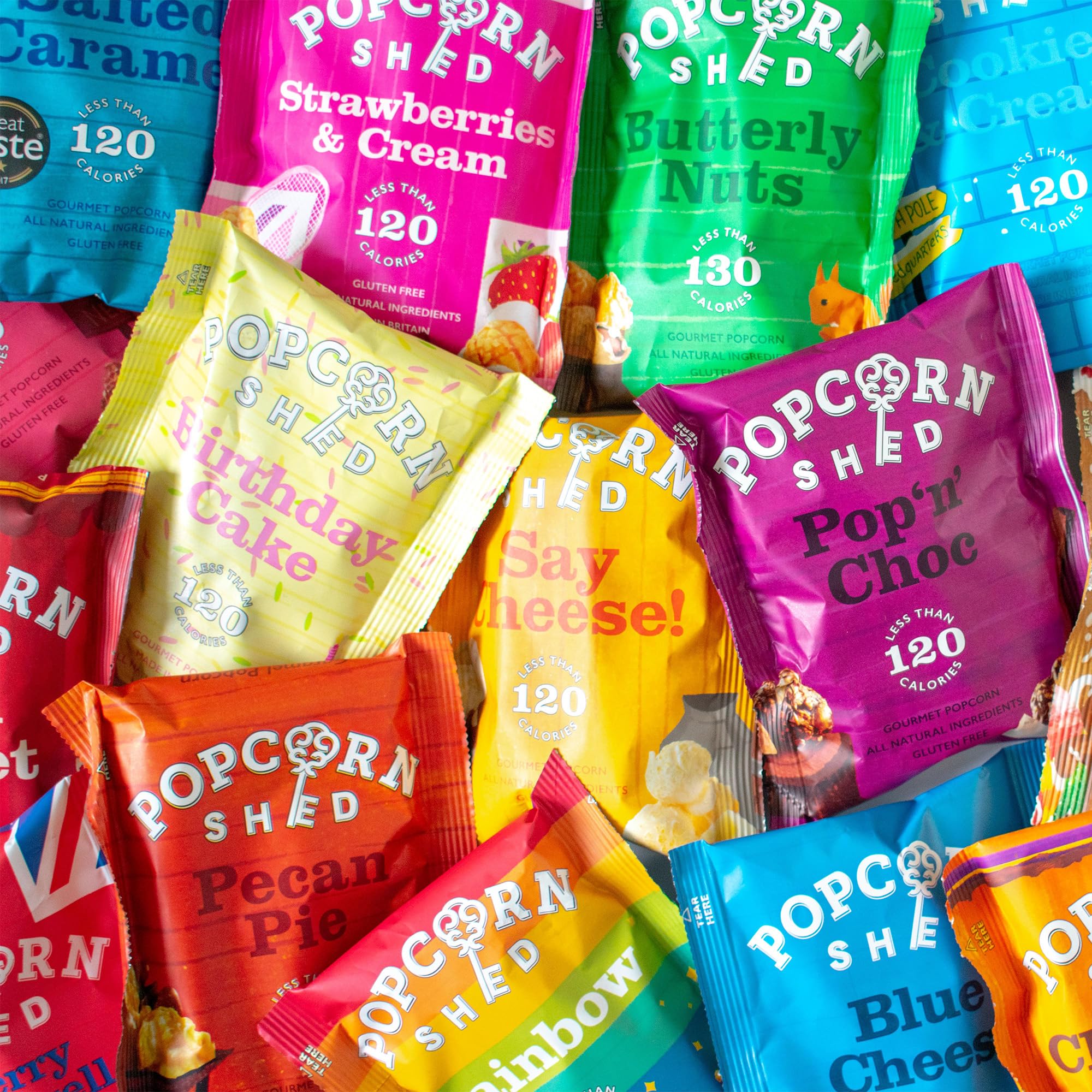 Popcorn Shed Snack Mix 14er Pack - Glutenfreie, Natürliche & Vegetarische Snacks