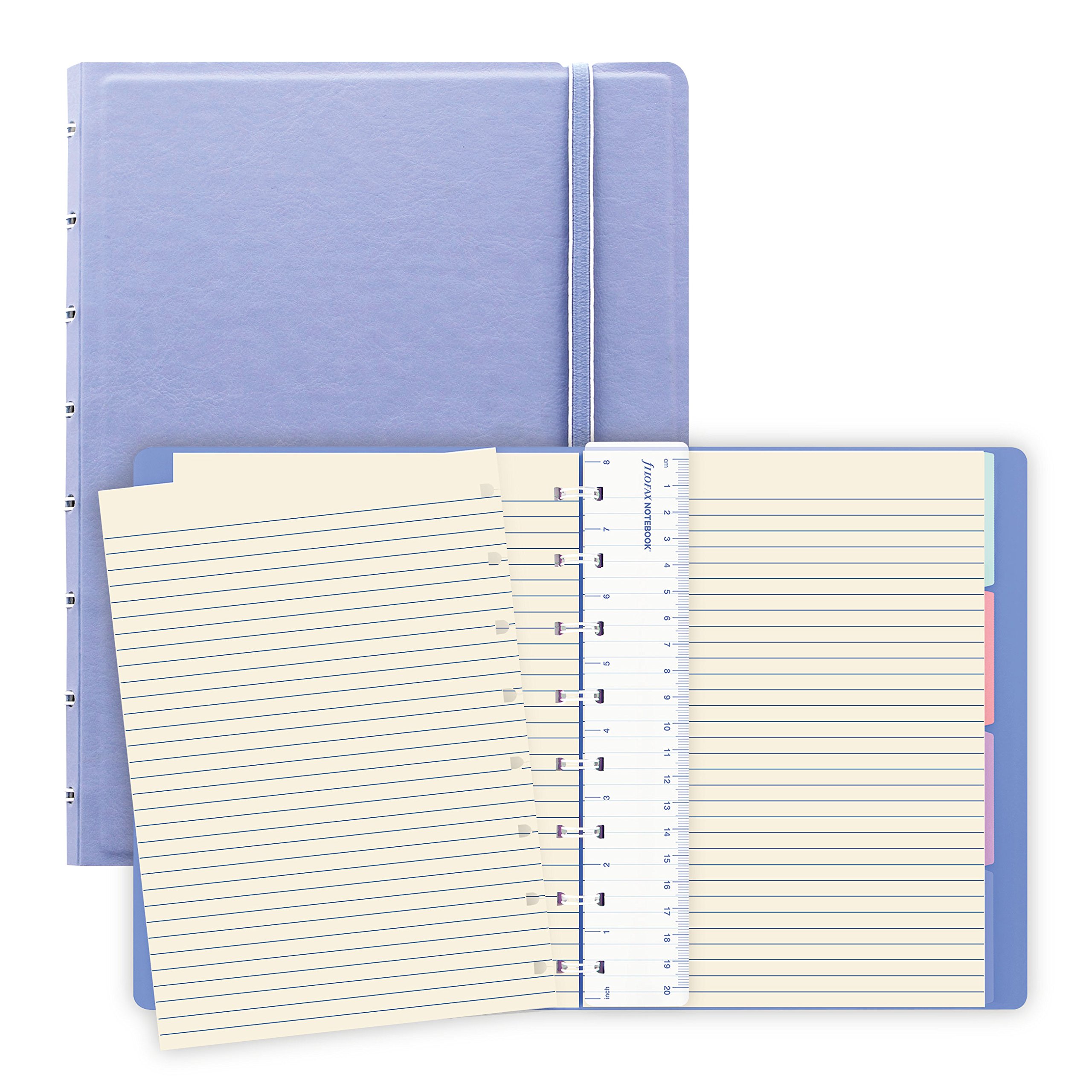 Filofax Refillable Pastel Notebook, A5 (8.25" x 5") Vista Blue - 112 Cream moveable pages - Index, pocket and page marker (B115051U) - Image 2