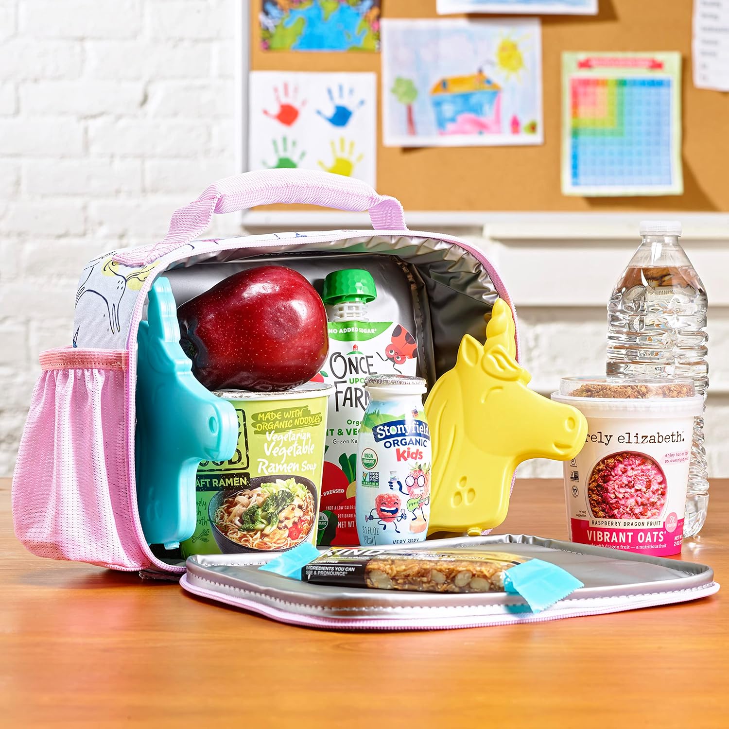 Cool Coolers by Fit & Fresh Kids Lunch Box Ice Packs, Slim Shaped Freezer Pack for Lunch Bags and Coolers 4 Pack Unicorn Multicolor Unicorn - Image 4