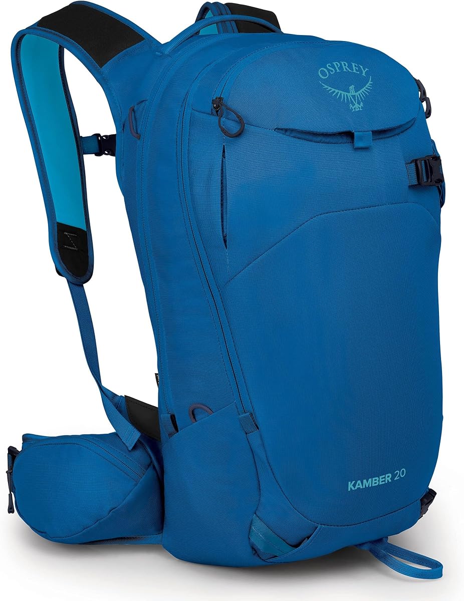 Osprey Kamber 20L Mochila para esquí y snowboard de travesía para hombre, azul alpino
