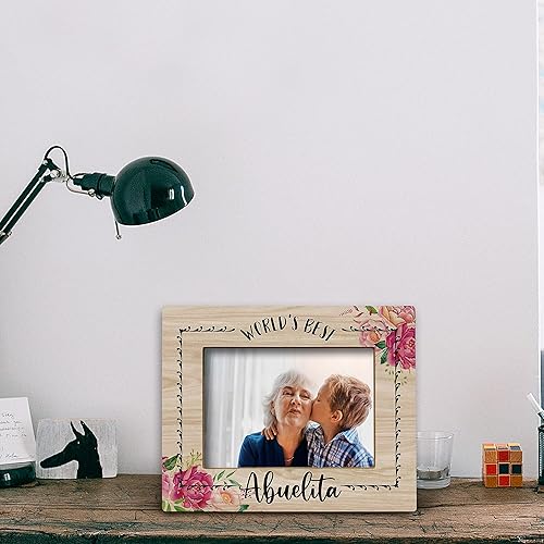 Miniatura 3 de FONDCANYON Marco de fotos Abuela, regalos para abuela, el mejor marco de fotos Abuelita del mundo de 5 x 7 pulgadas