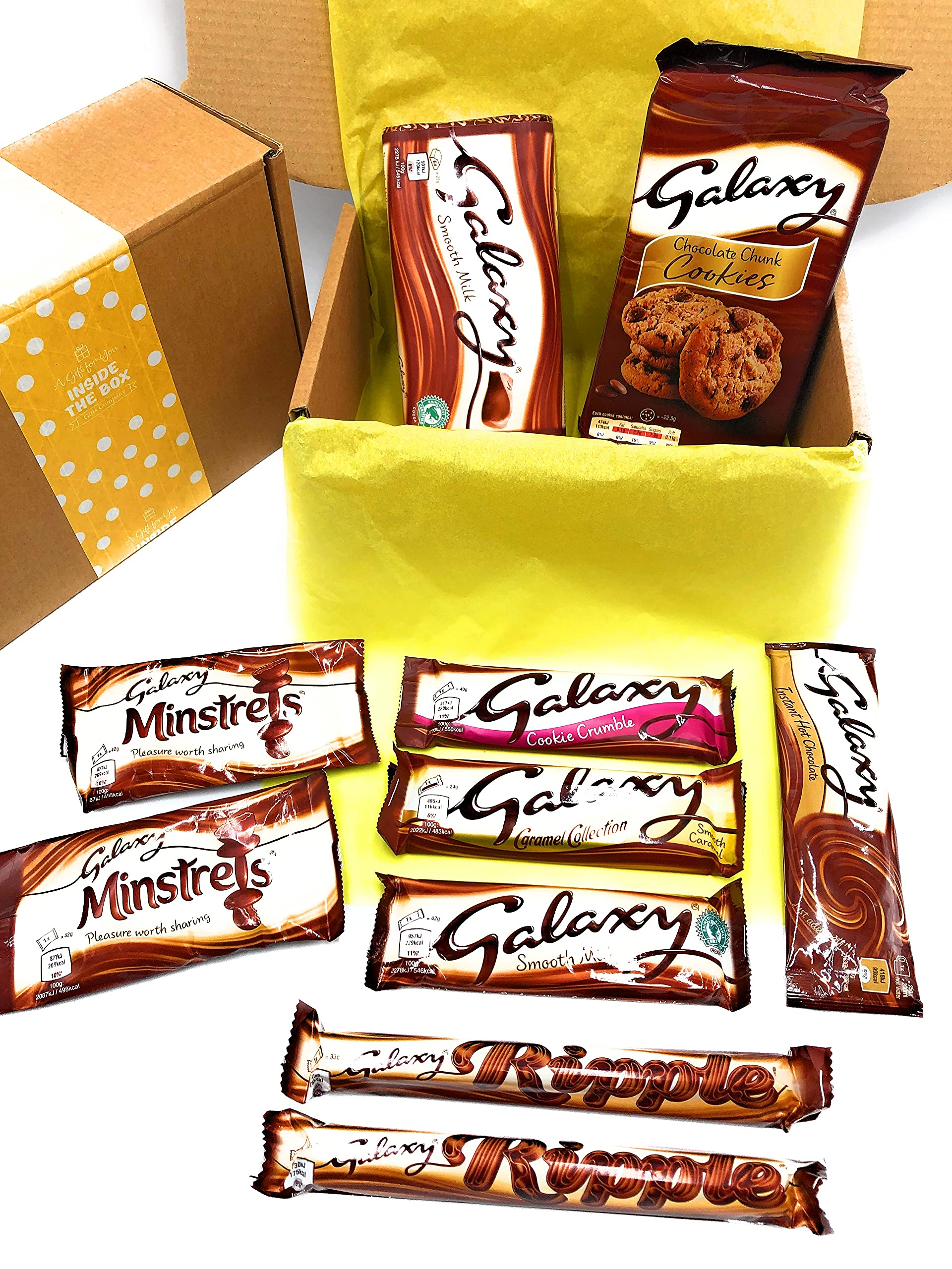 Galaxy Selection Gift Box with Galaxy Cookies, Galaxy chocolate treats and Galaxy hot chocolate