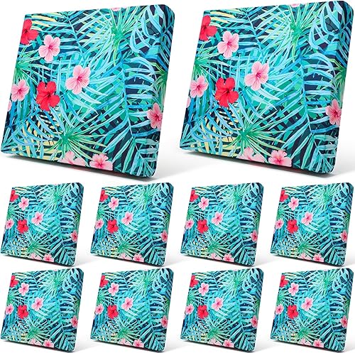 Miniatura 65 de Newwiee Funda de cojín, para cojín de asiento de sofá o sillón, 8 unidades, elástica, para sofá, muebles de patio y exteriores, de repuesto, suave