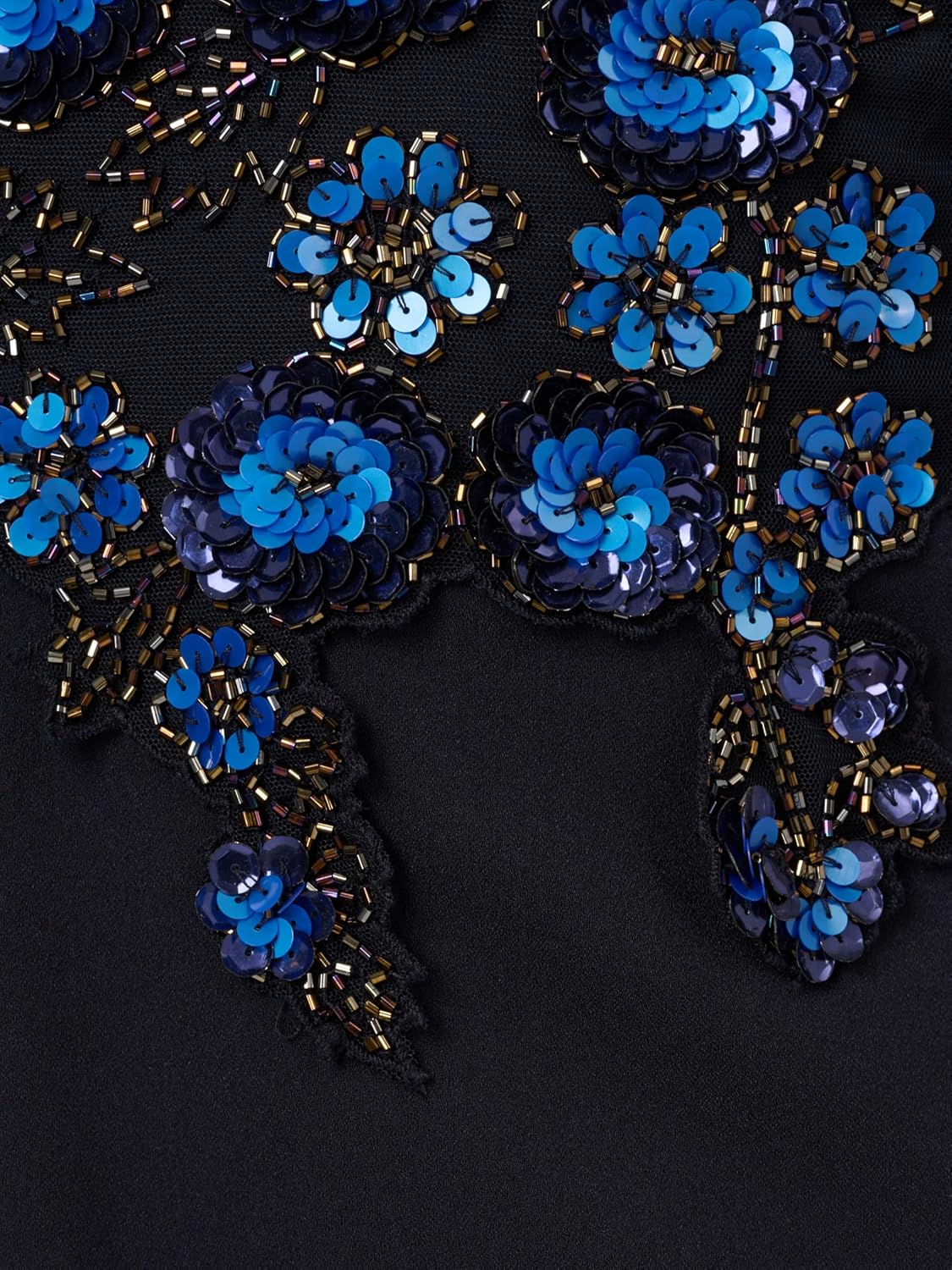 Adrianna Papell Womens Bead Crepe Column Dress - Image 3