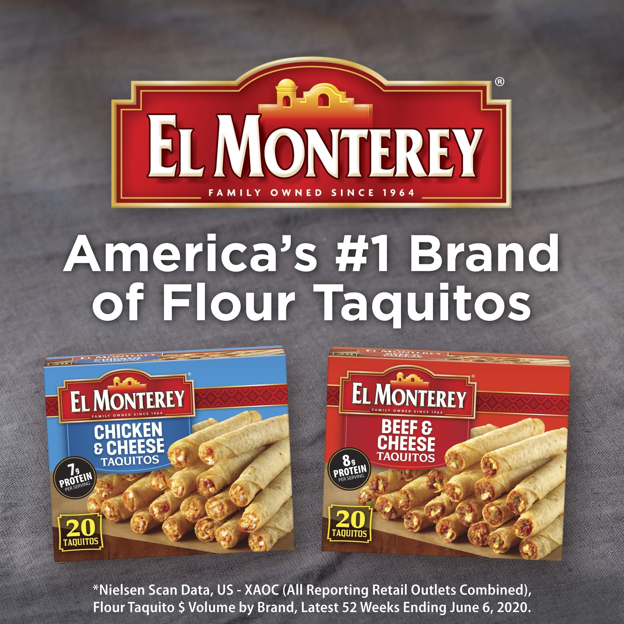 El Monterey Taquitos Flour Chicken and cheese Box 20 Oz — view 7