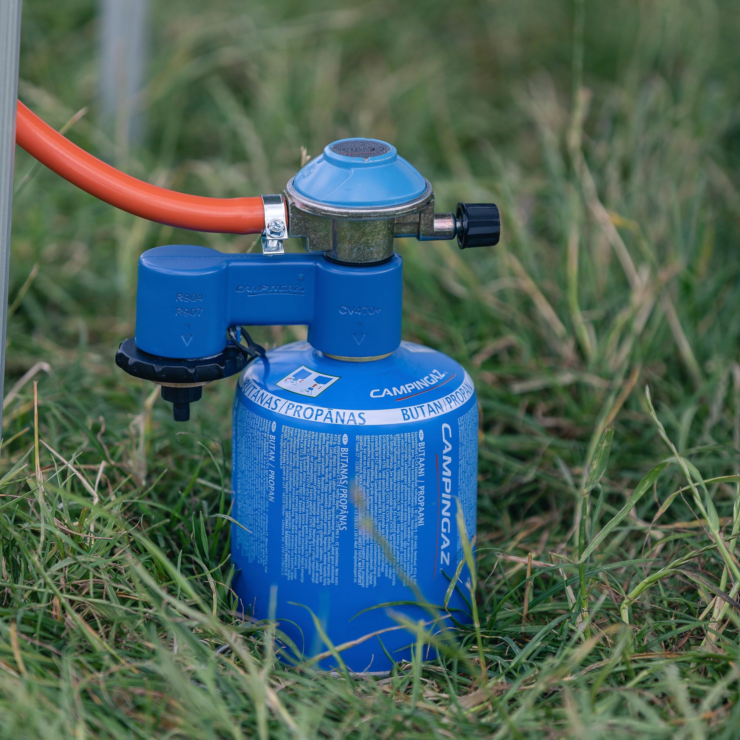 Campingaz Doppia connessione con regolatore di pressione gas per stufe Twin Connection EasyClic CV 300 CV 470 Plus R904 R907
