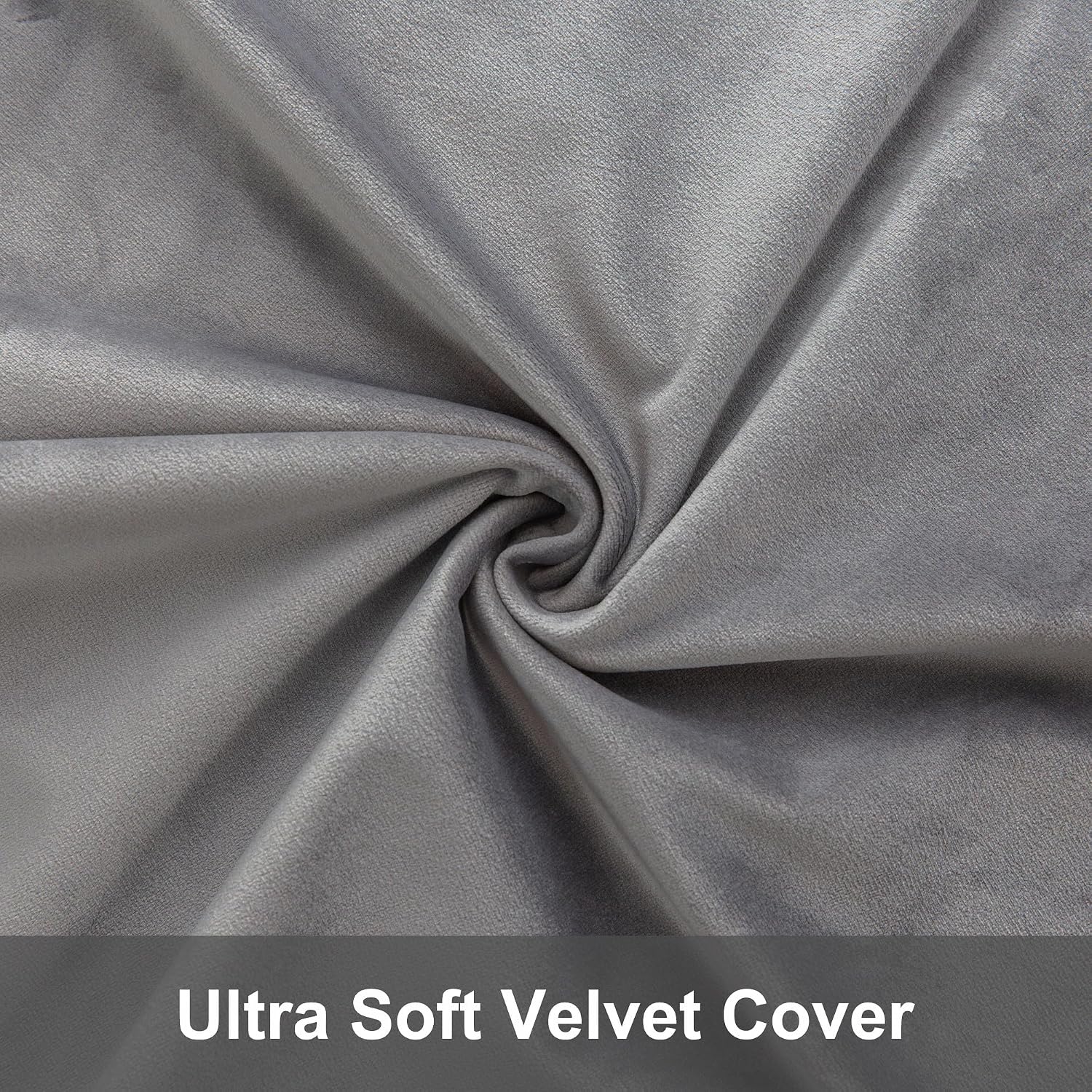 Pregnancy Pillow Body Support, U-Shaped Maternity Pillow with Memory Foam Filling, Washable & Removable Velvet Cover(Velvet-Grey, 56 Inch)