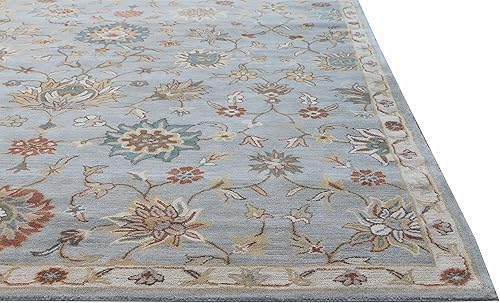 Miniatura 5 de Devlin Alfombras y alfombras tradicionales orientales hechas a mano 100% lana (9 x 12 pies)