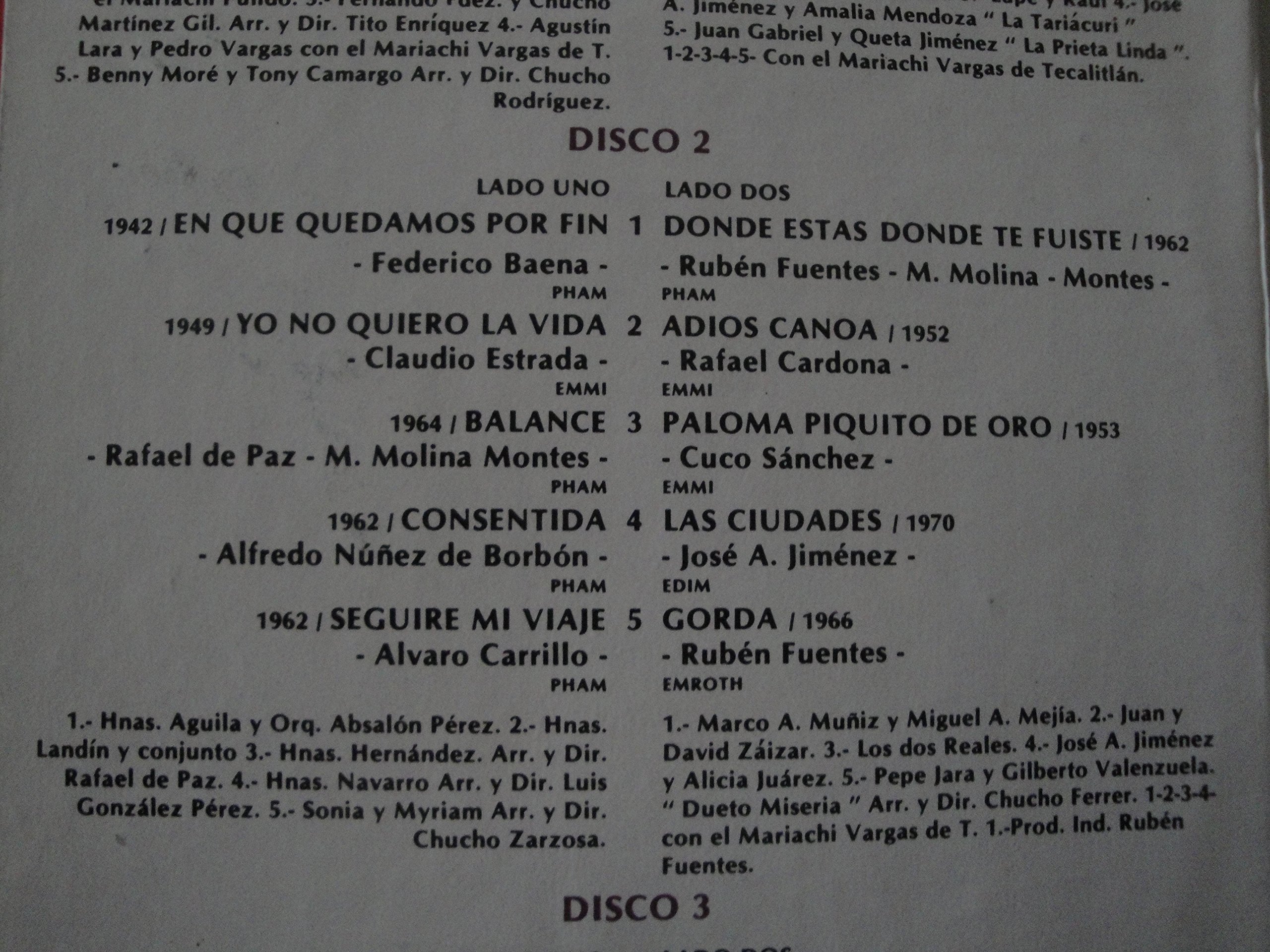 30 Duos Increibles Triple Vinyl Lp Bolero 1980 RCA Victor MKLA-149 Made in Mexico