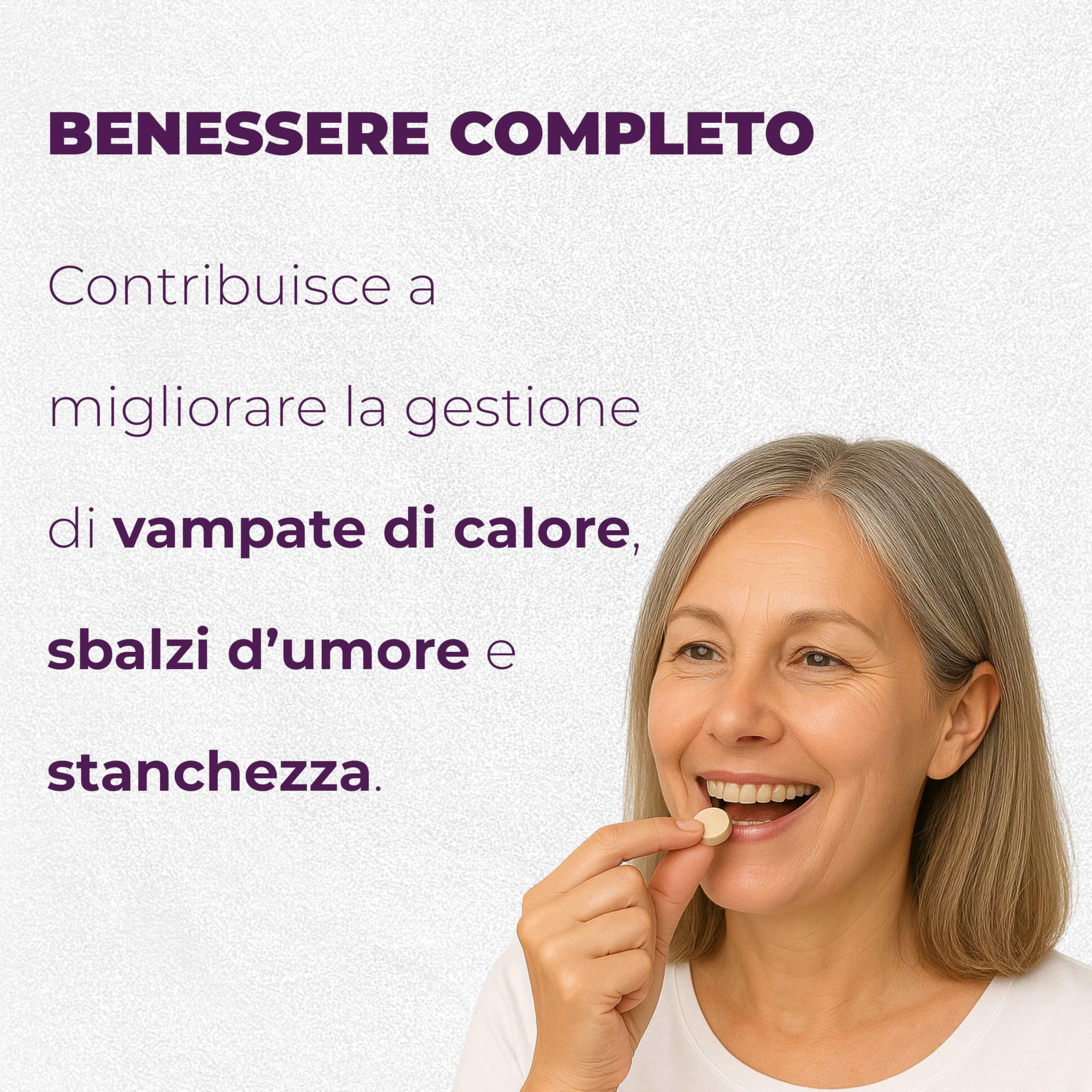 Menopausa Peso Integratore Donna 120 Compresse – Dimagrante e Drenante Forte – Pancia Piatta, Metabolismo e Benessere in Menopausa - Trifoglio Rosso e Salvia