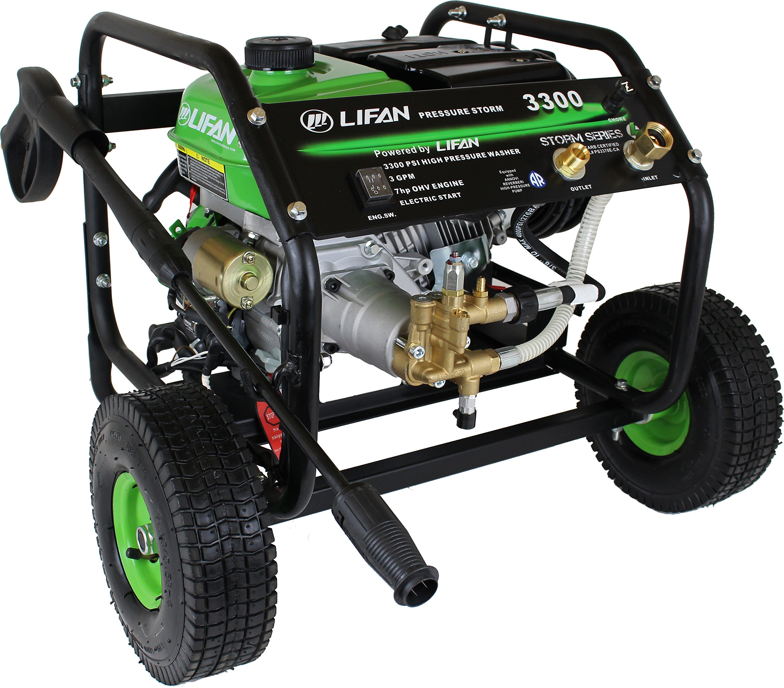 Amazon.com : Lifan LFQ3370 Recoil Pressure Washer, 3300 PSI
