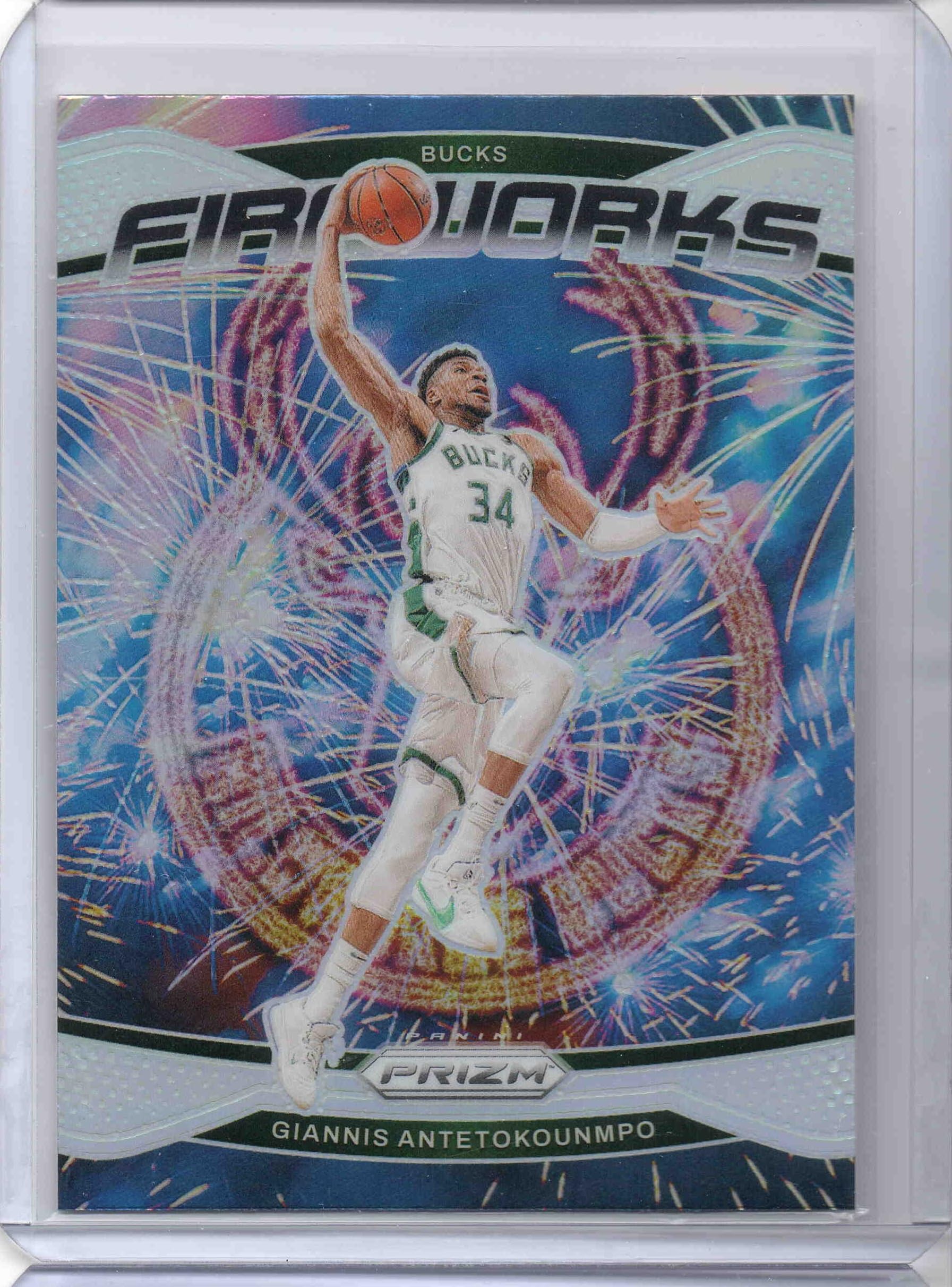 Amazon.com: 2024-25 Trading Card Prism Fireworks Prisms Silver #4