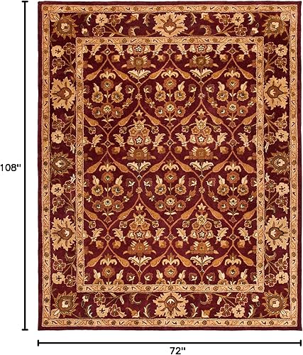 Miniatura 123 de SAFAVIEH Antiquity Collection AT51C - Alfombra de pasillo de lana tradicional oriental prémium hecha a mano, 2 pies 3 pulgadas x 8 pies