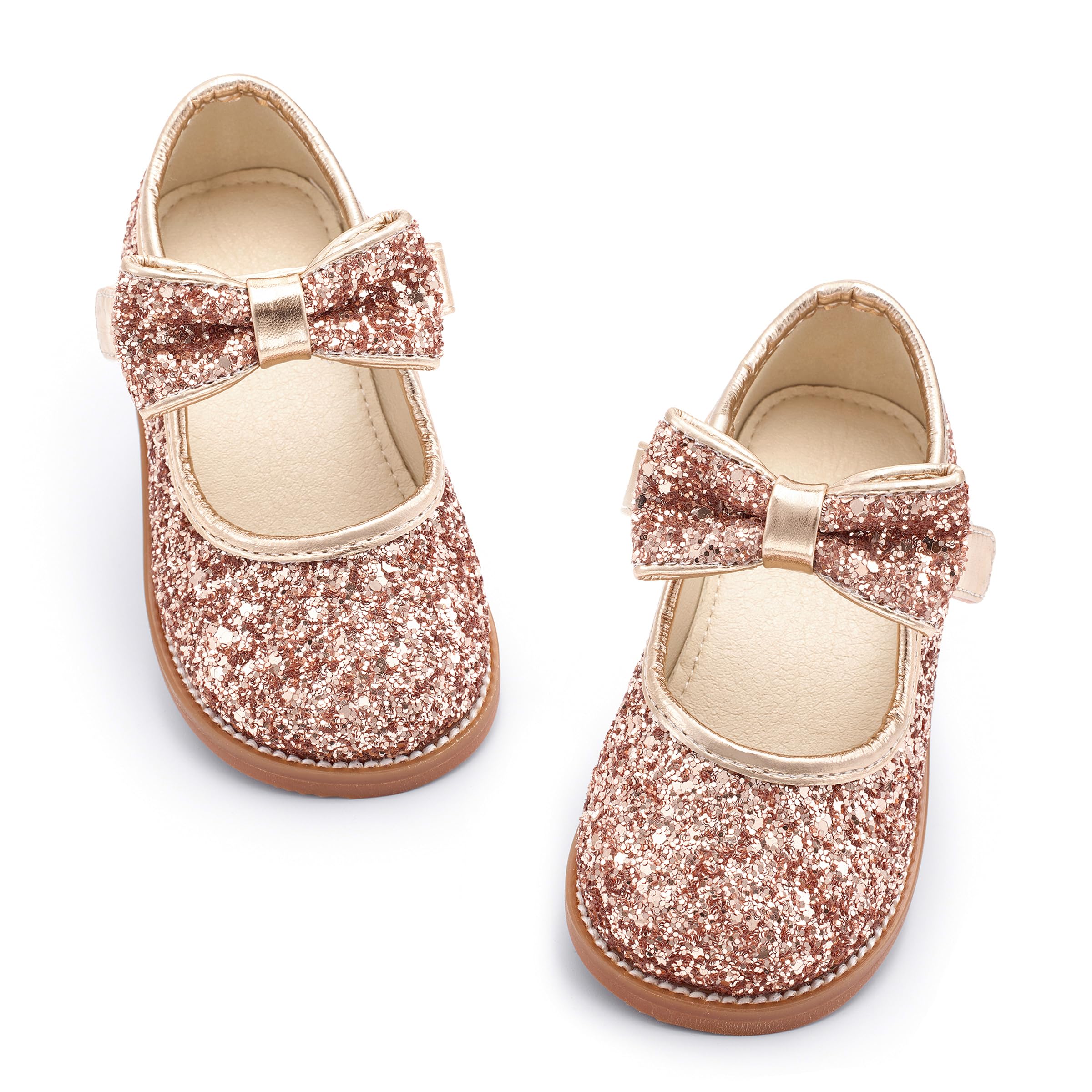 PHIRAMIN Toddler Girl Mary Jane Dress Oxford Shoes-Little Girl School Uniform Shoes for Wedding Party