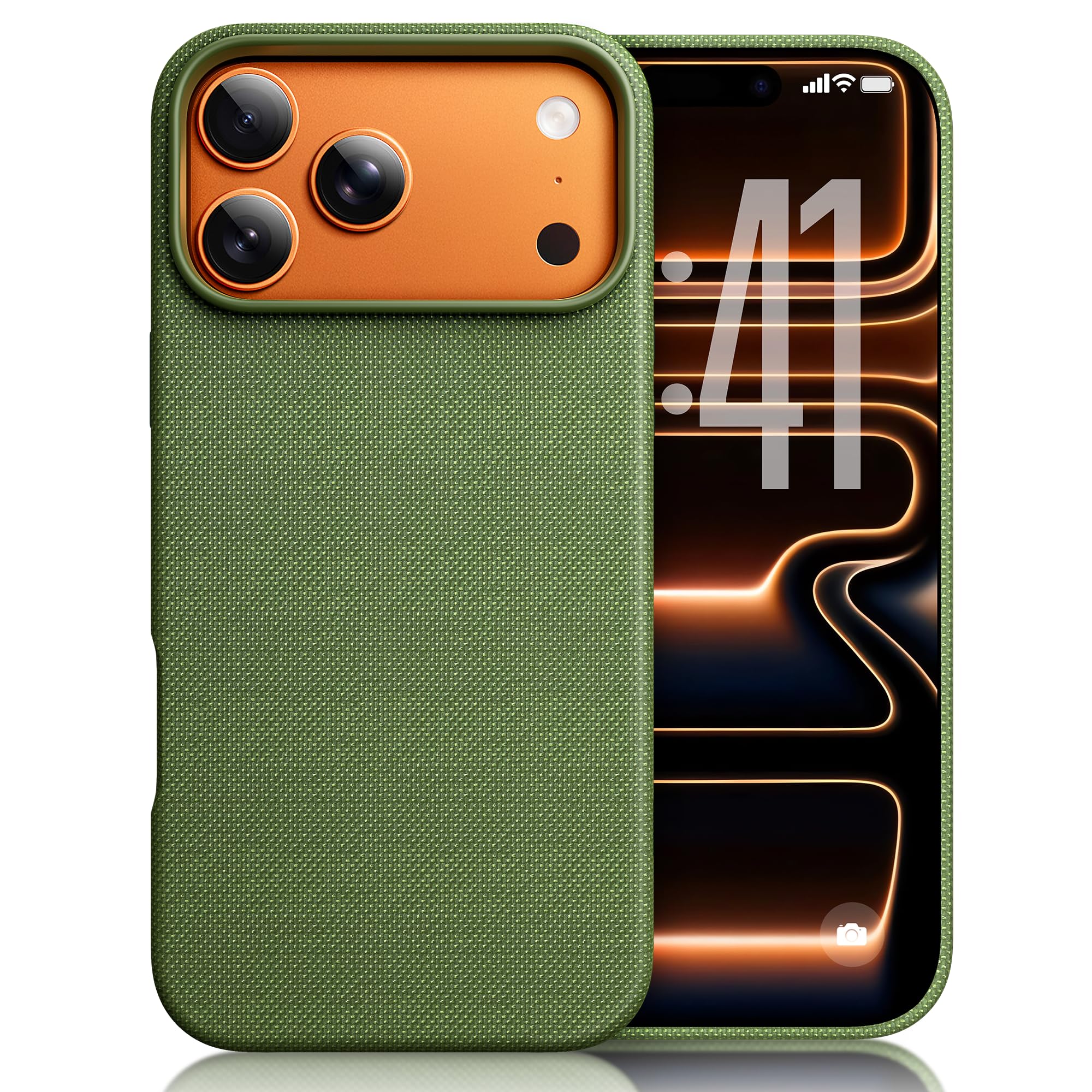 Mkeke for iPhone 17 Pro Case Techwoven Green Military-Grade Drop Protection Shockproof Protective Phone for Apple 6.3 inch 2025
