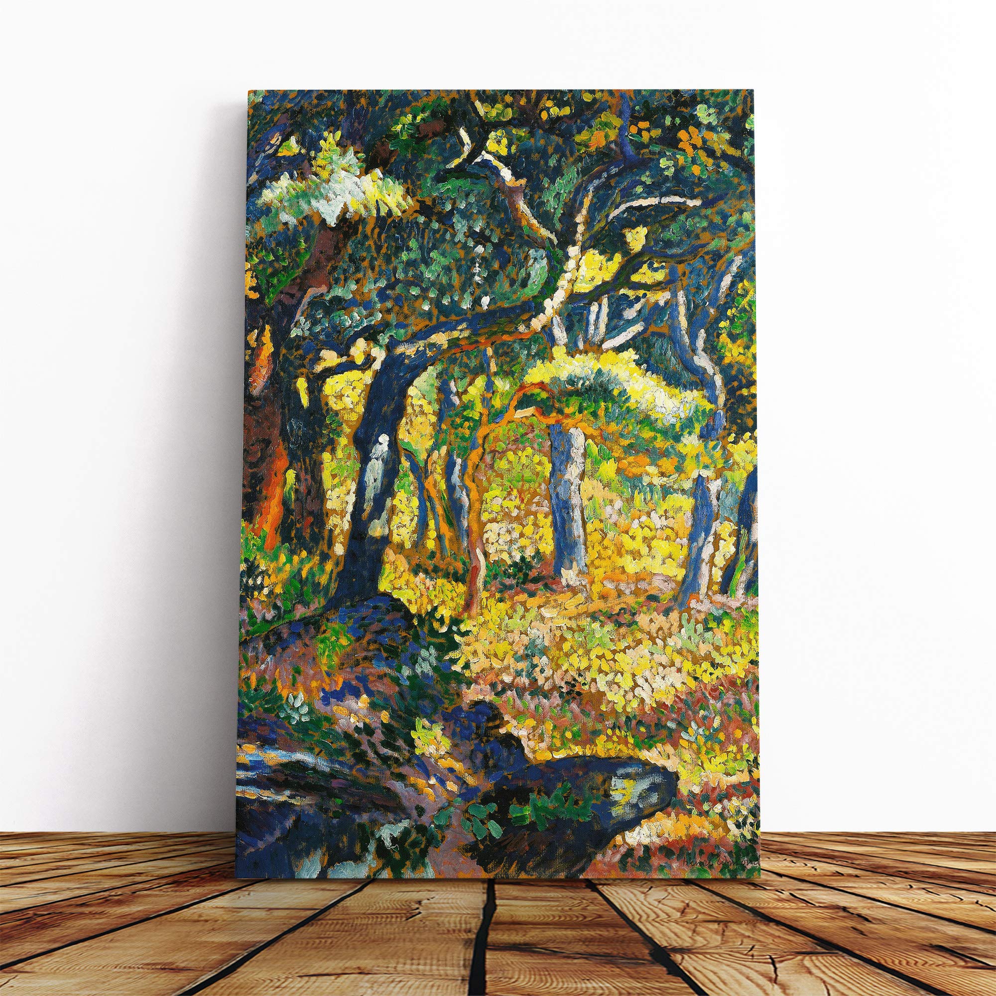 Henri-Edmond Cross Provence Canvas Print | Gallery Wrapped 30mm Frame Wall Art | 30x20 inches | Ready to Hang | Modern Religious Picture | Living Room Bedroom Lounge Office