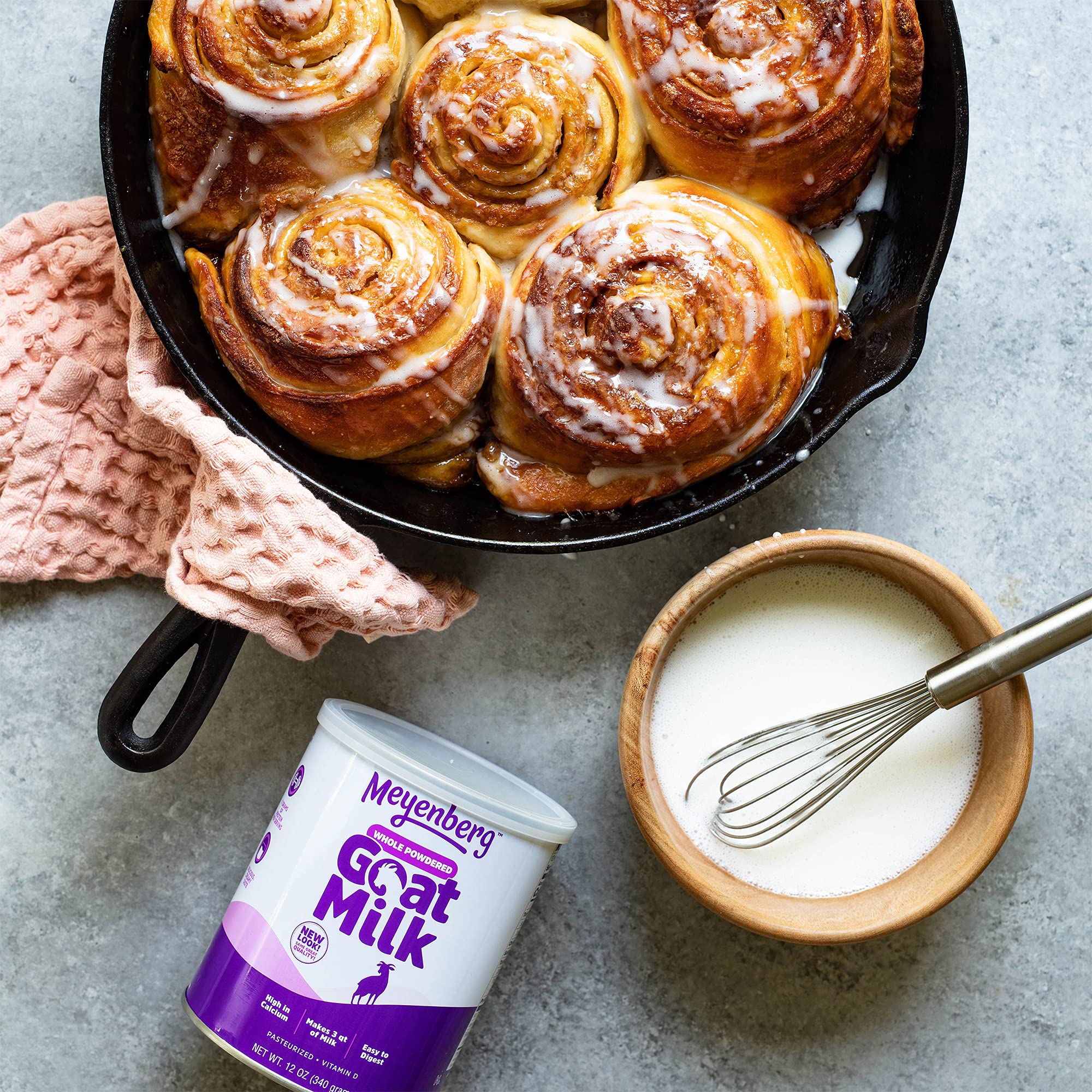 Meyenberg Whole Powdered Goat Milk, Gluten Free, Non GMO, Vitamin D, 12