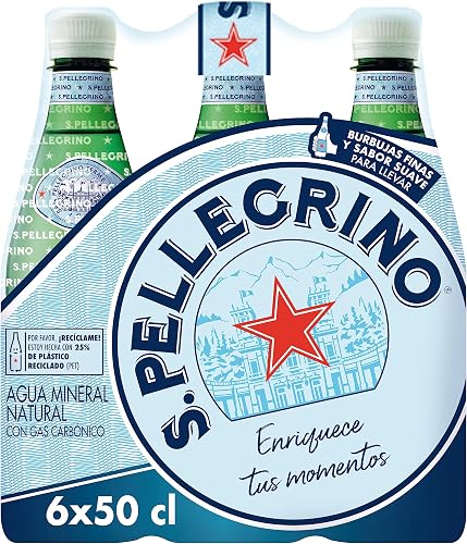 S. Pellegrino Natural Mineral Water with Gas 4 Packs of 6 x 50cl, 24 Bottles - 3