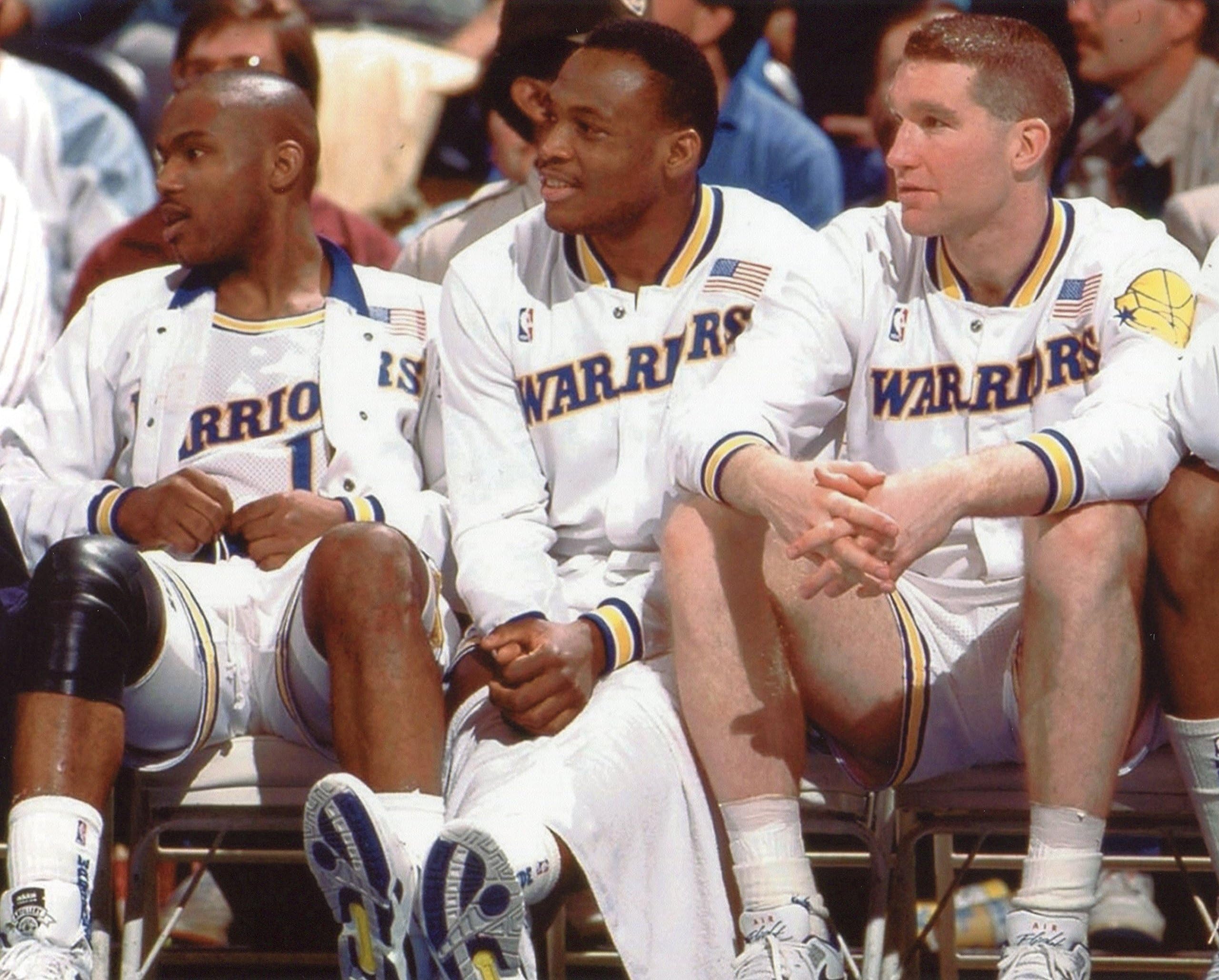 HARDAWAY-RICHMOND-MULLIN GOLDEN STATE WARRIORS 8X10 SPORTS ACTION PHOTO (XXXL)