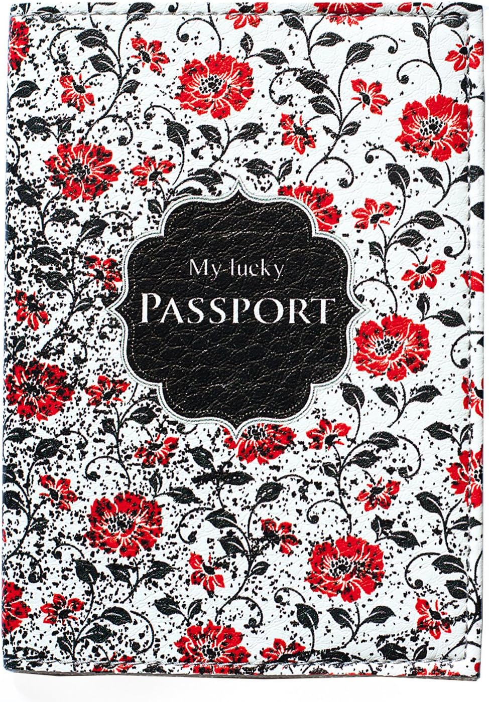Cute Passport Designer Holder Cover Case Wallet Leather For Women - Flowers