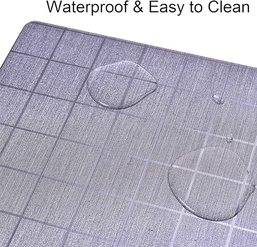 Miniatura 2 de Decozen Juego de 8 manteles individuales para mesa de centro de comedor, resistentes a los arañazos, a las manchas de calor, antideslizantes, para