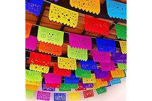 Flores de Papel para Día de Muertos, 5 Paquetes de 60 Pies