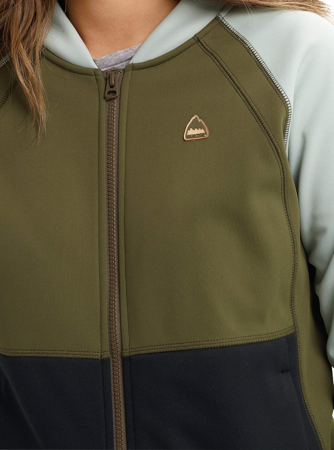 Burton Women's Crown Bonded Jacket X-Small Aqua Gray/Keef/True Black