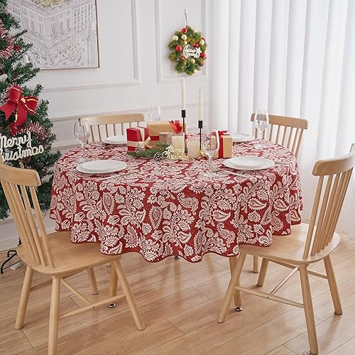 Vista 70 de EHouseHome - Mantel para interior y exterior, resistente al agua, tela de poliéster Babala