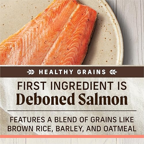 Miniatura 7 de Merrick Healthy Grains - Croquetas crudas liofilizadas, alimento natural para perros con alto contenido de proteínas, salmón y arroz integral, bolsa