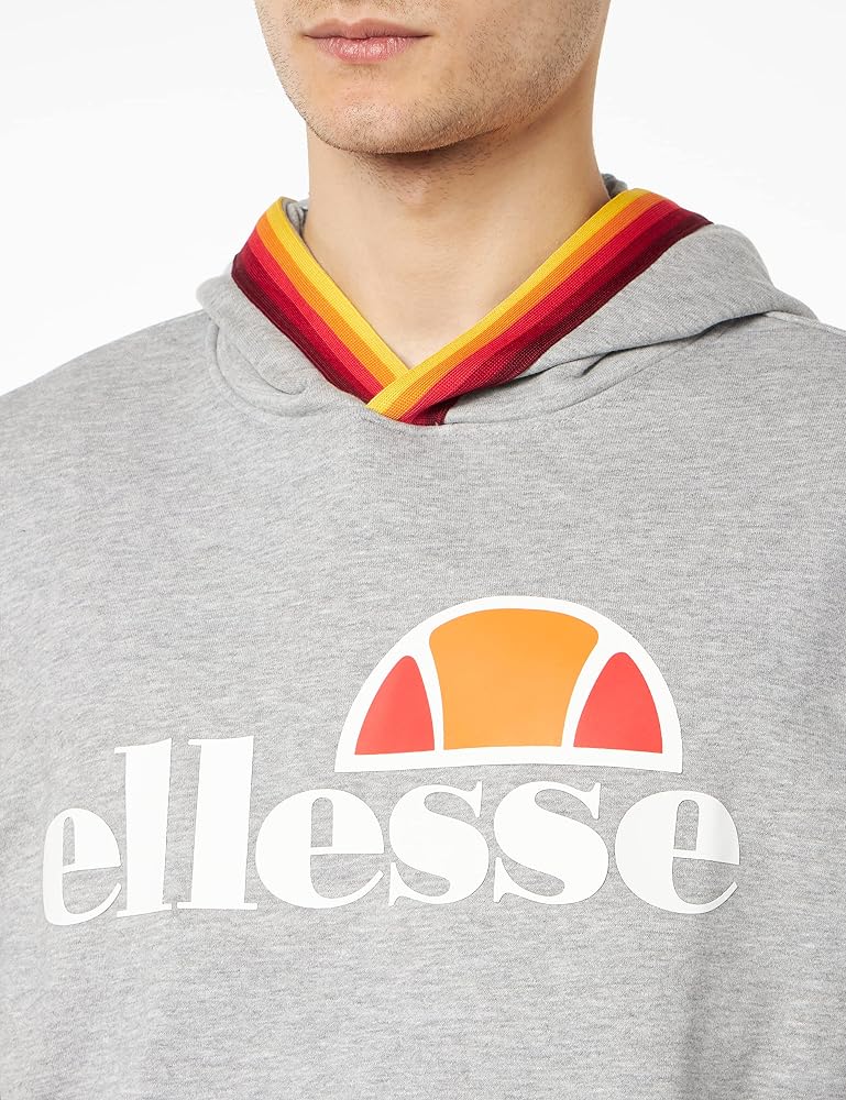 Sweatshirt à Capuche Ellesse Homme - Logo Imprimé, Coton Doux, Modèle Ehm919co3