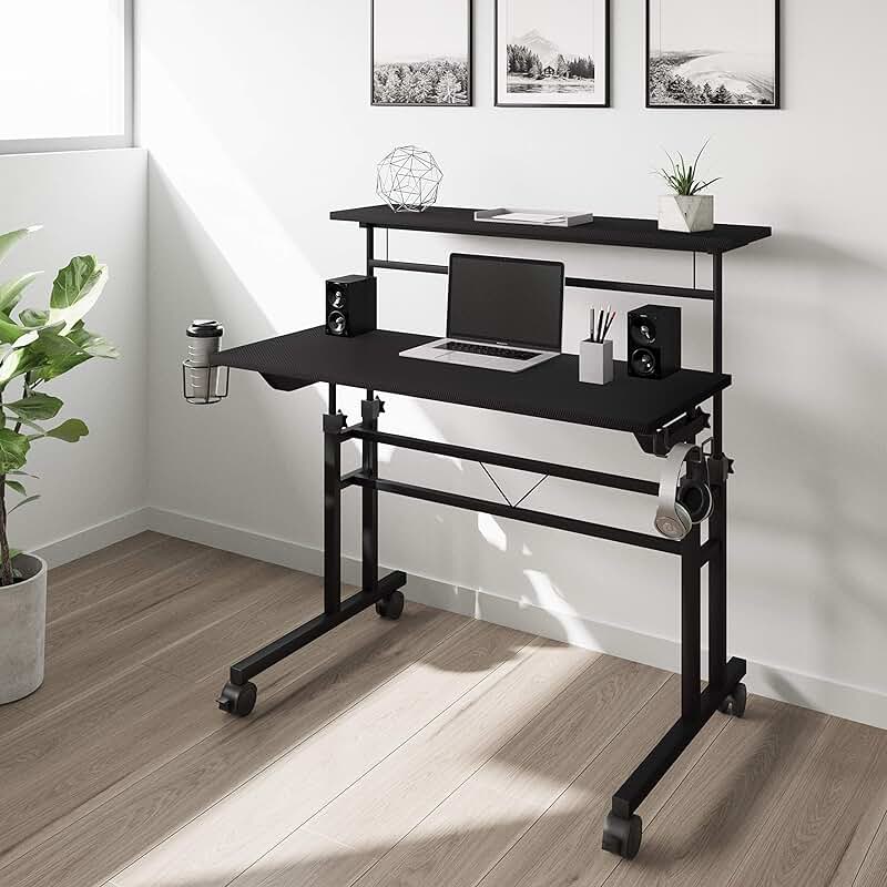 desktop computer cart