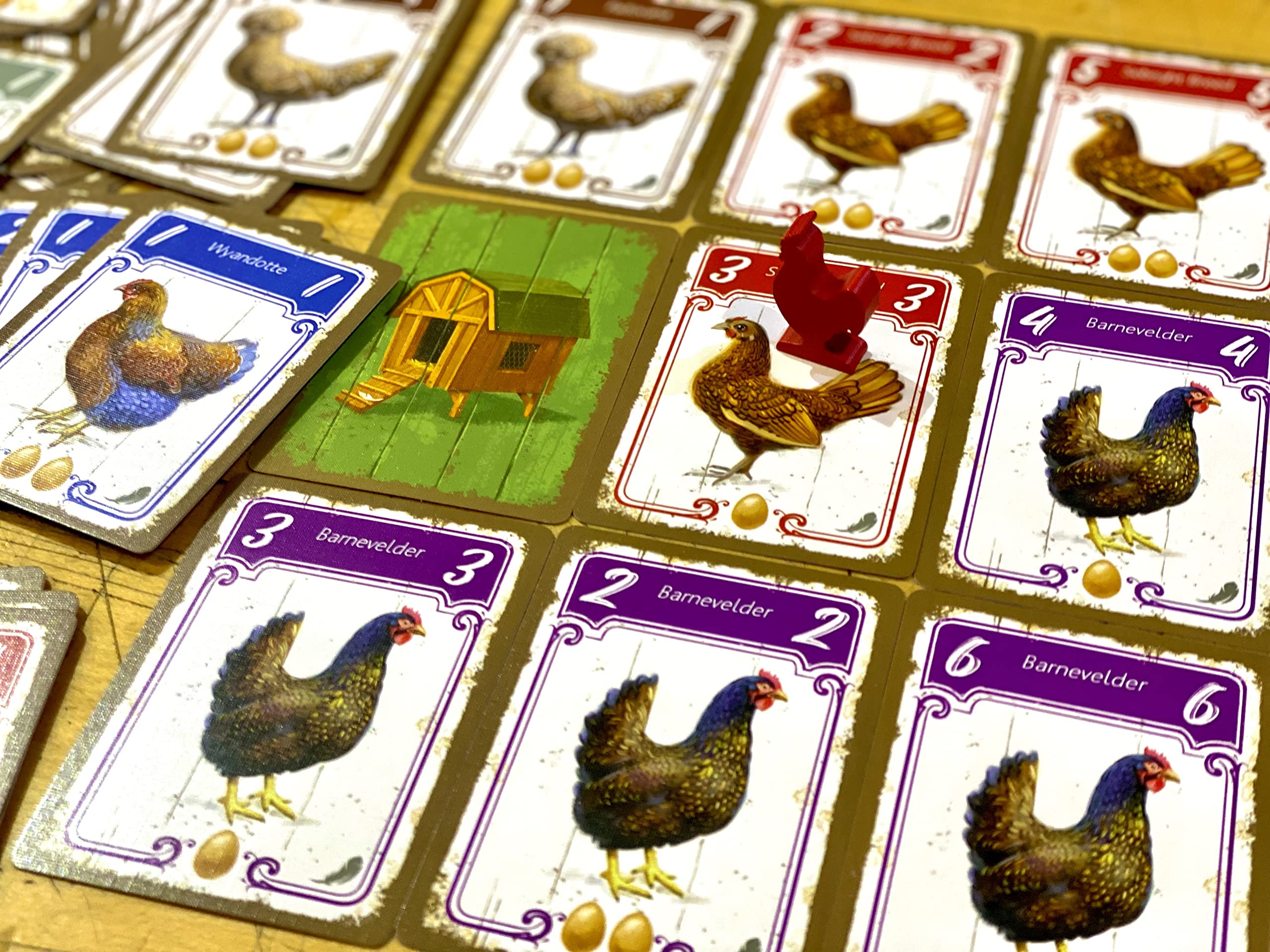 LITTLE ROCKET GAMES HENS Board Game in Italian and English, Black,blue,green,purple, Large - Image 2