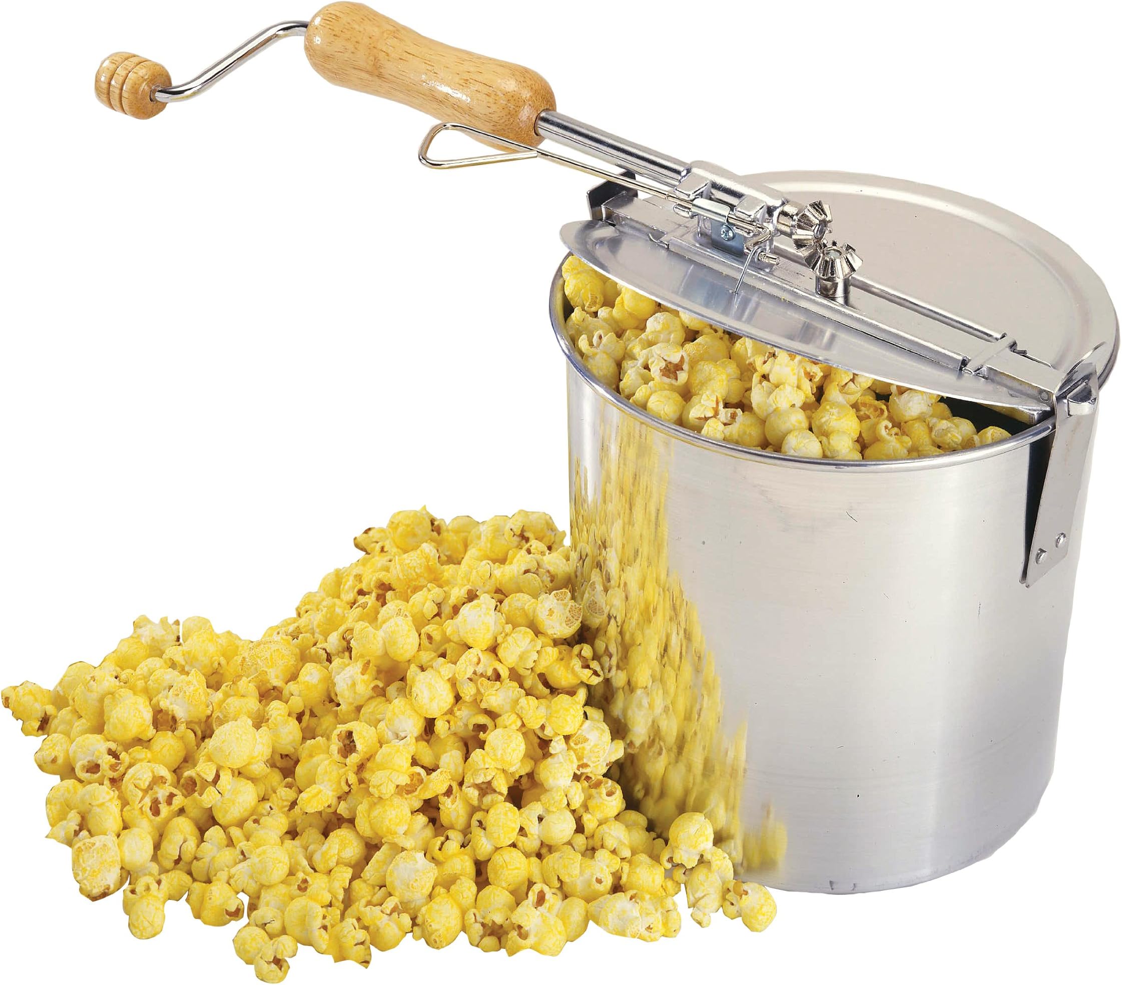 Fox Run Brands Popcorn Popper, Stovetop Hand Crank