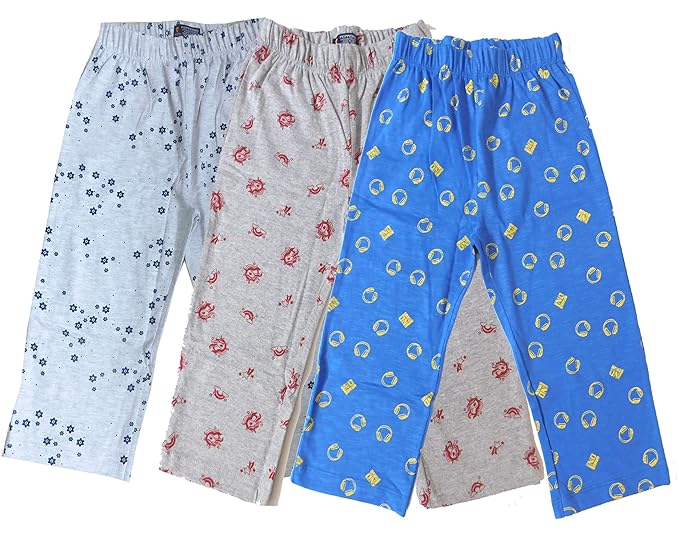 PP Jeans Girls Regular Fit Capri Pants Cotton Printed Capri Girls/Kids(Pack of 3)