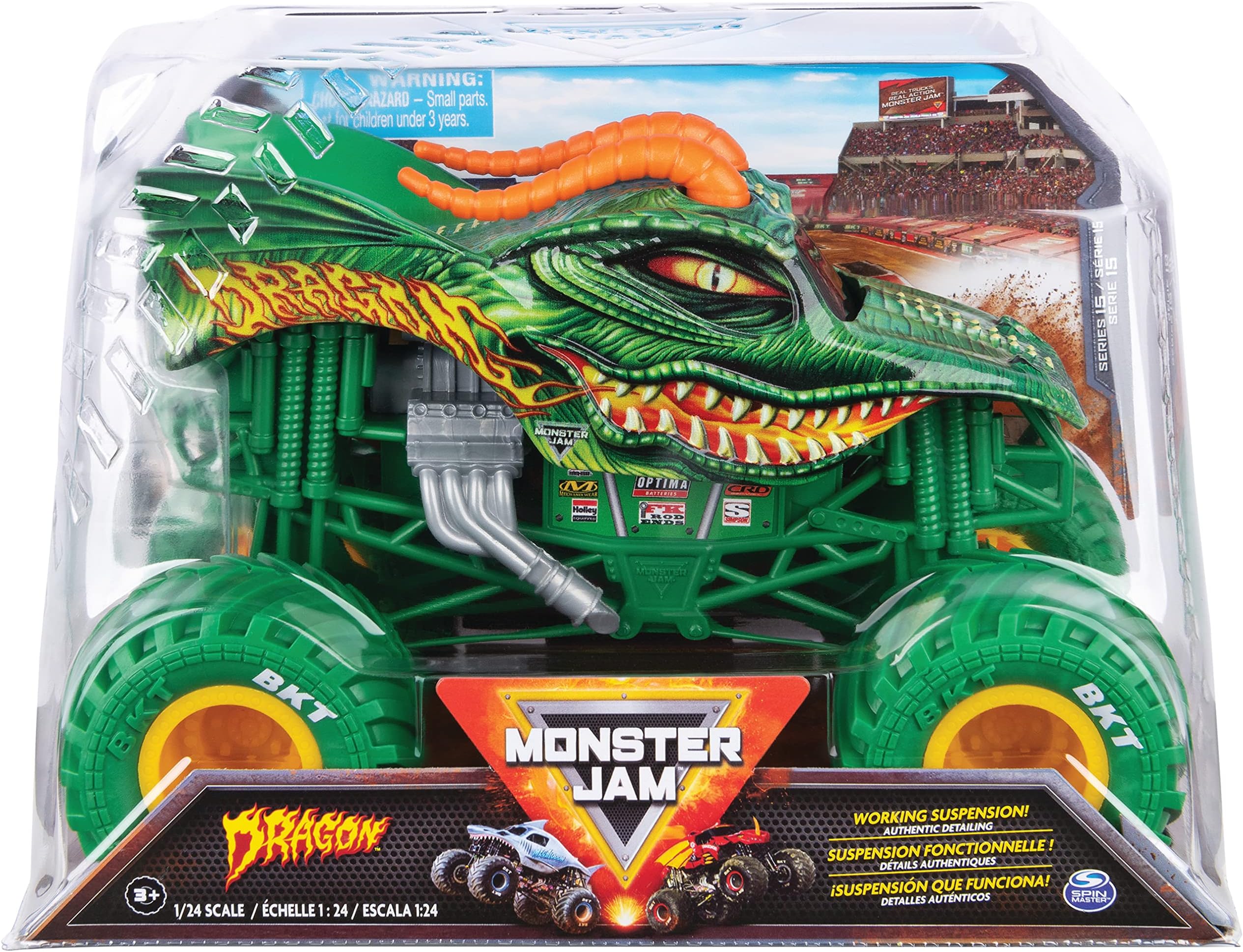 Monster Jam, Official Monster Truck, Die-Cast Vehicle, 1:24 Scale (Styles vary, item selected at random)