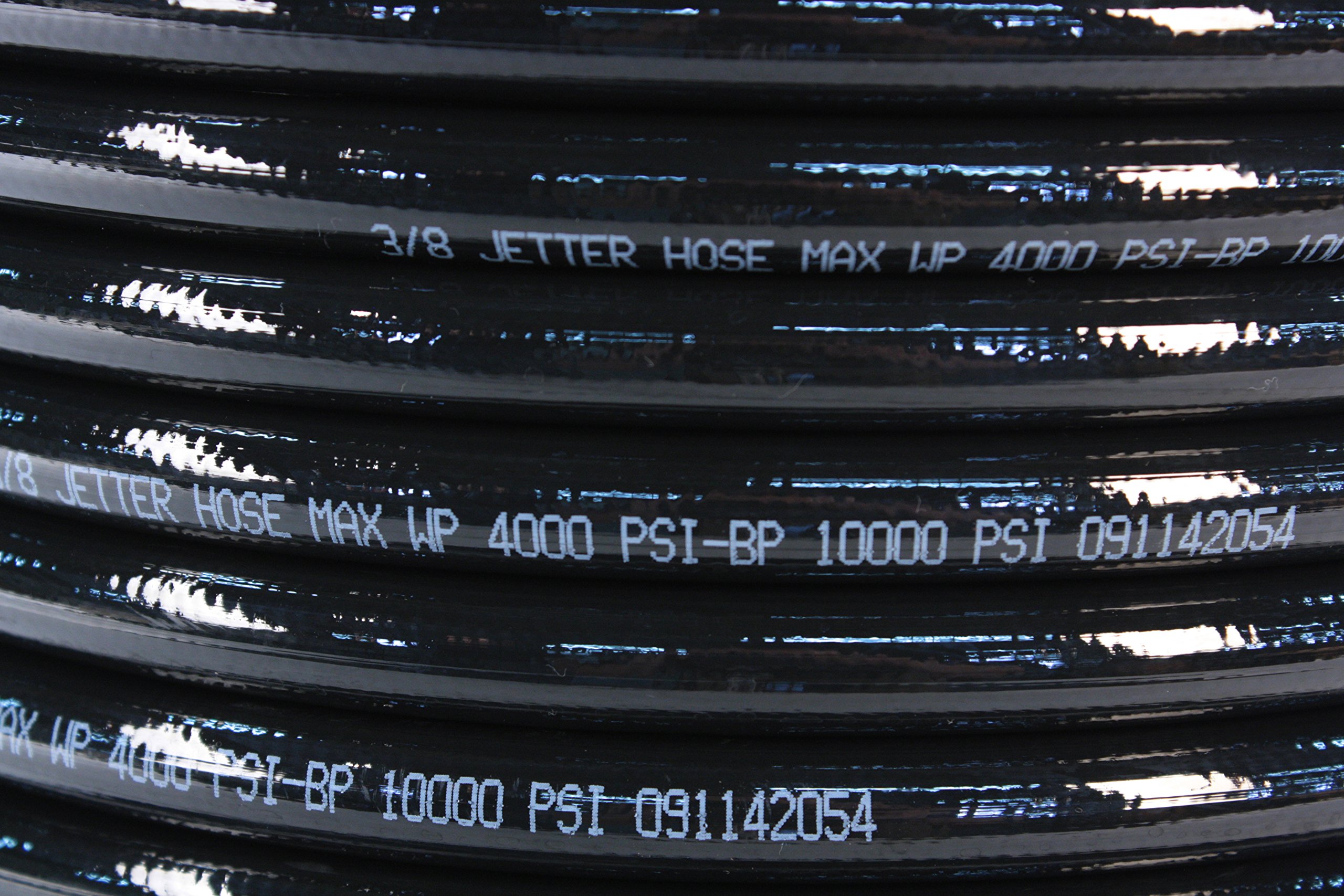 Schieffer 3/20,3 cm x 200 '4000 psi termoplastica Sewer Jetter Hose & MTM Hydro 8.0 Orifice Button nose Nozzle